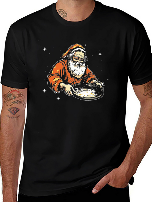 Santa Gold Panning Graphic T-Shirt