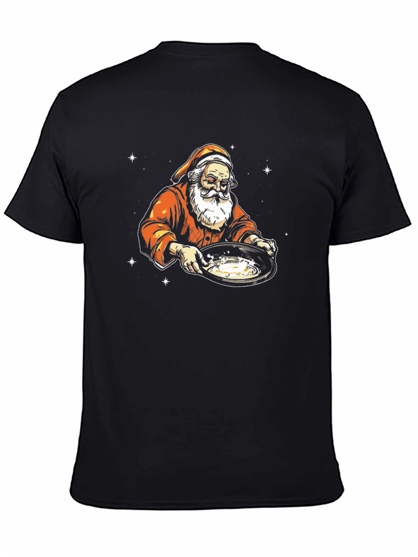 Santa Gold Panning Graphic T-Shirt