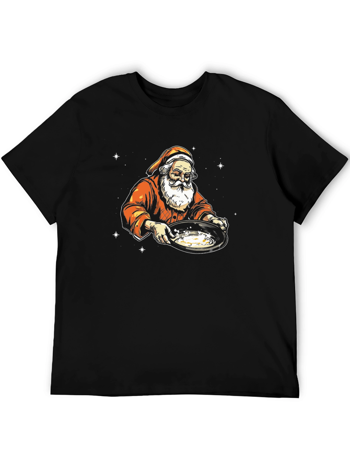Santa Gold Panning Graphic T-Shirt