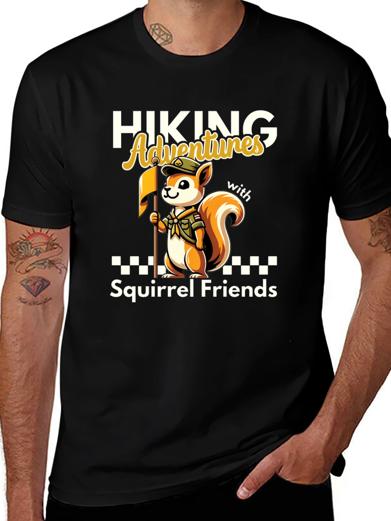 Hiking Adventures with Squirrel Friends T-Shirt