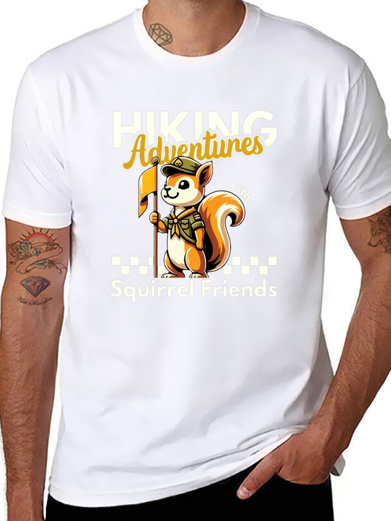 Hiking Adventures with Squirrel Friends T-Shirt