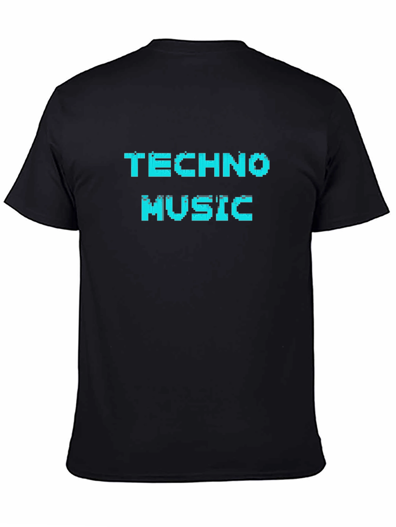 Techno Music Pixel Art T-Shirt - Black