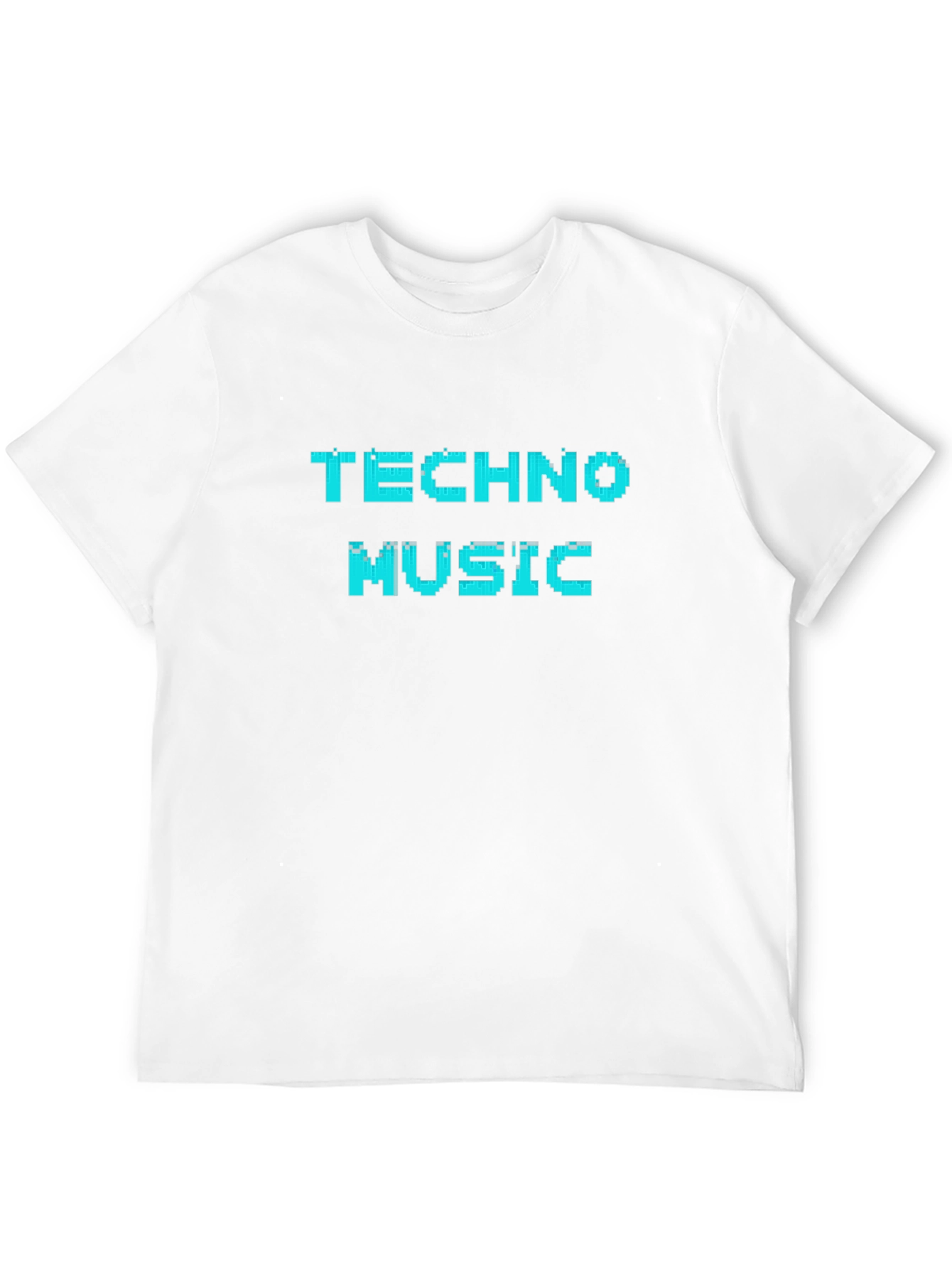 Techno Music Pixel Art T-Shirt - Black