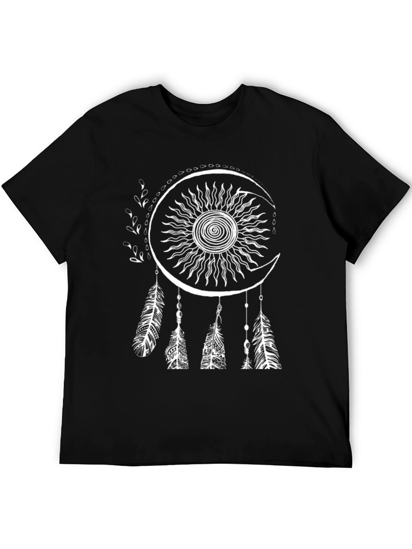 Mystic Sun Moon Dreamcatcher Graphic Tee
