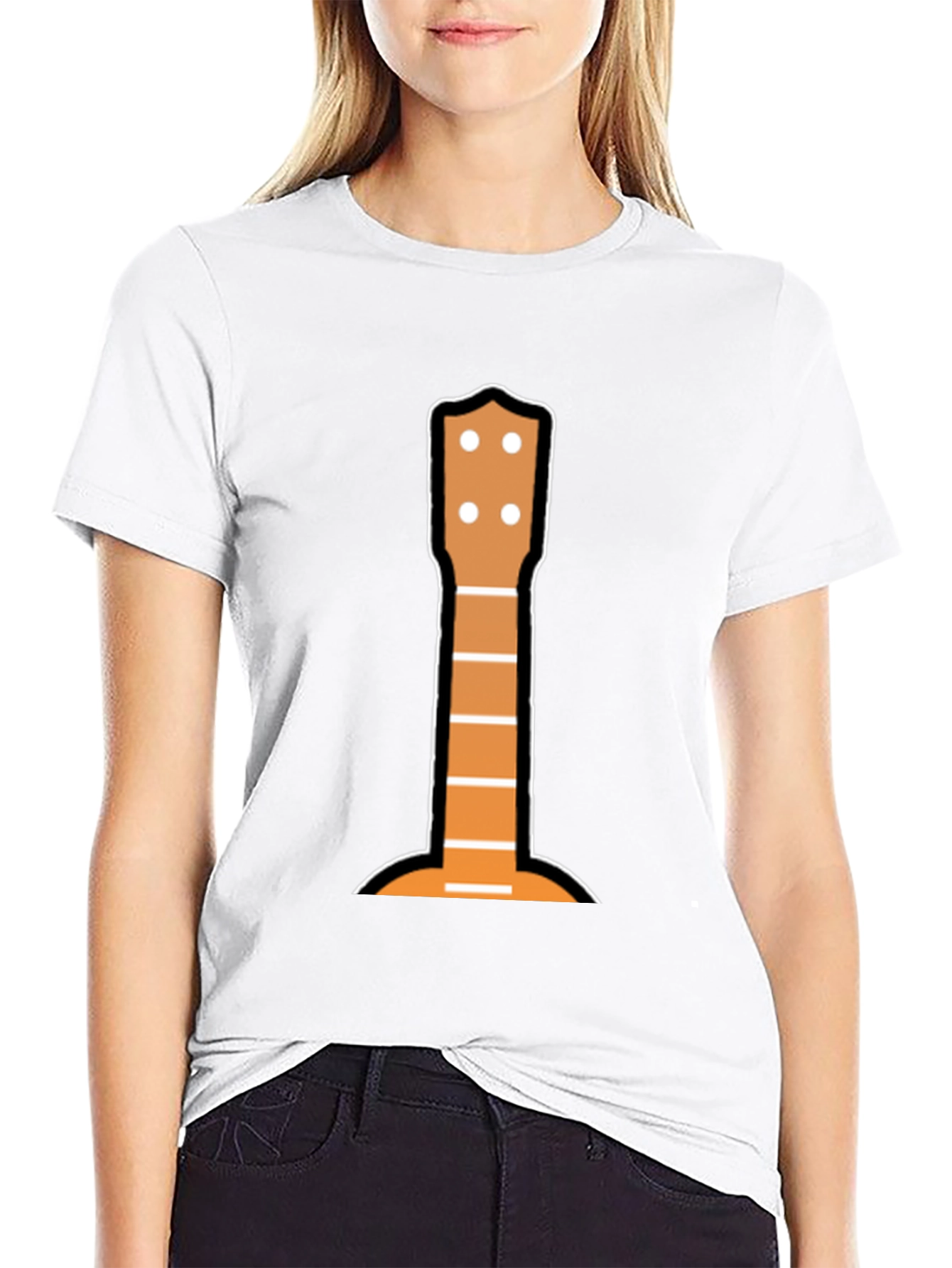 Guitar Neck Graphic Tee - Music Lovers T-Shirt