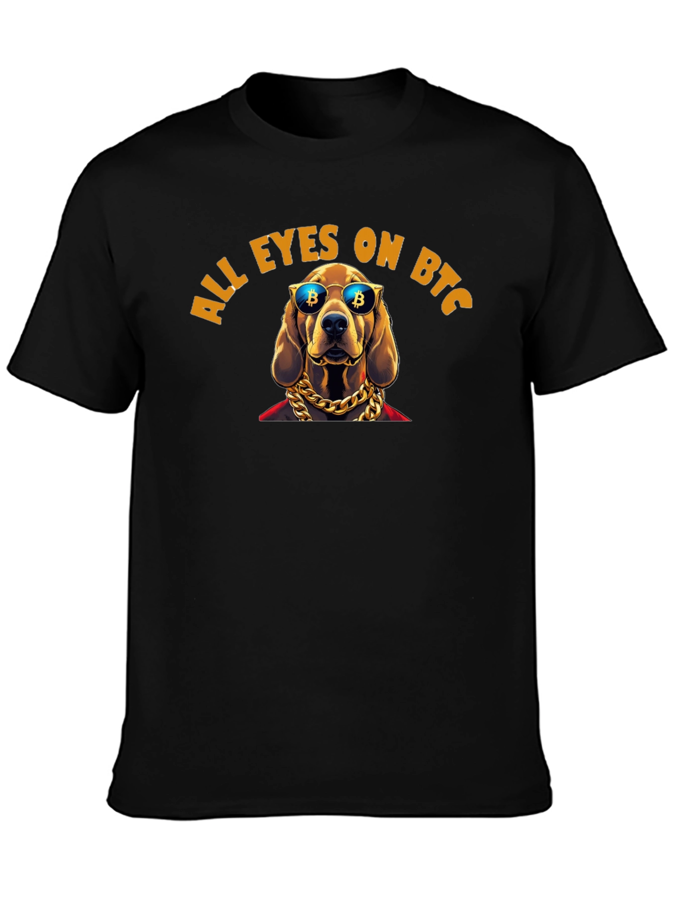 All Eyes On BTC Dog T-Shirt Crypto Fashion