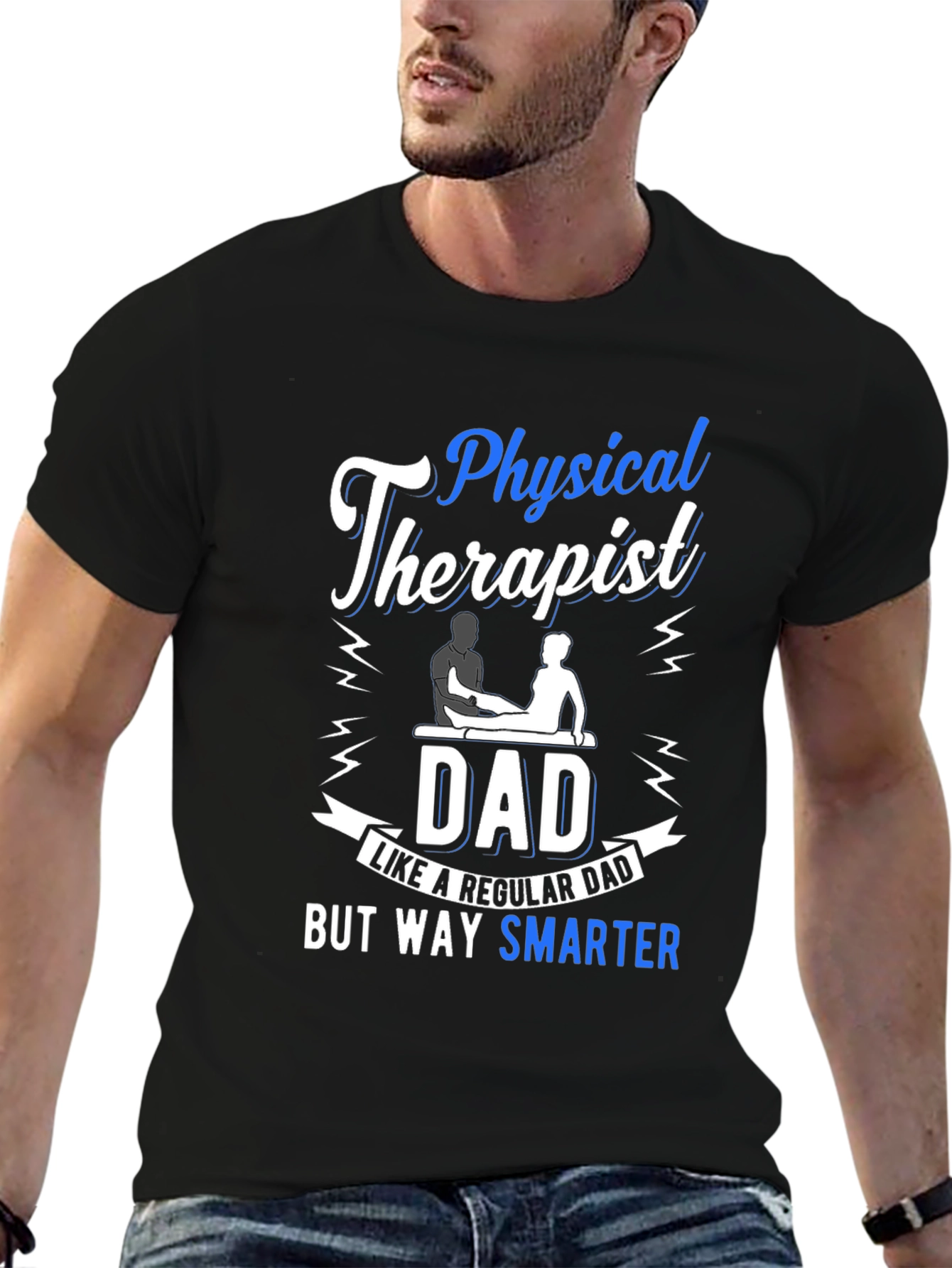 Physical Therapist Dad T-Shirt - Smarter Than Regular Dad
