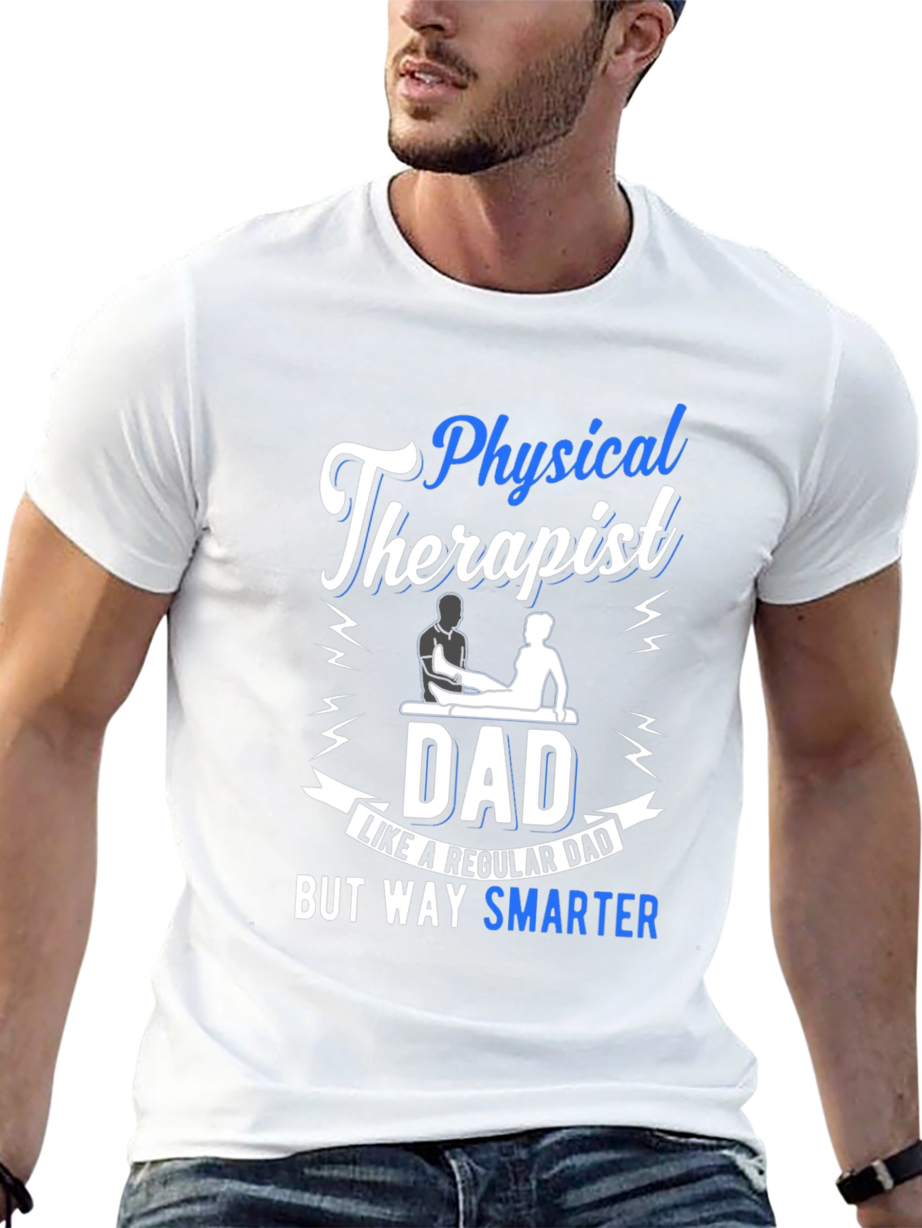 Physical Therapist Dad T-Shirt - Smarter Than Regular Dad