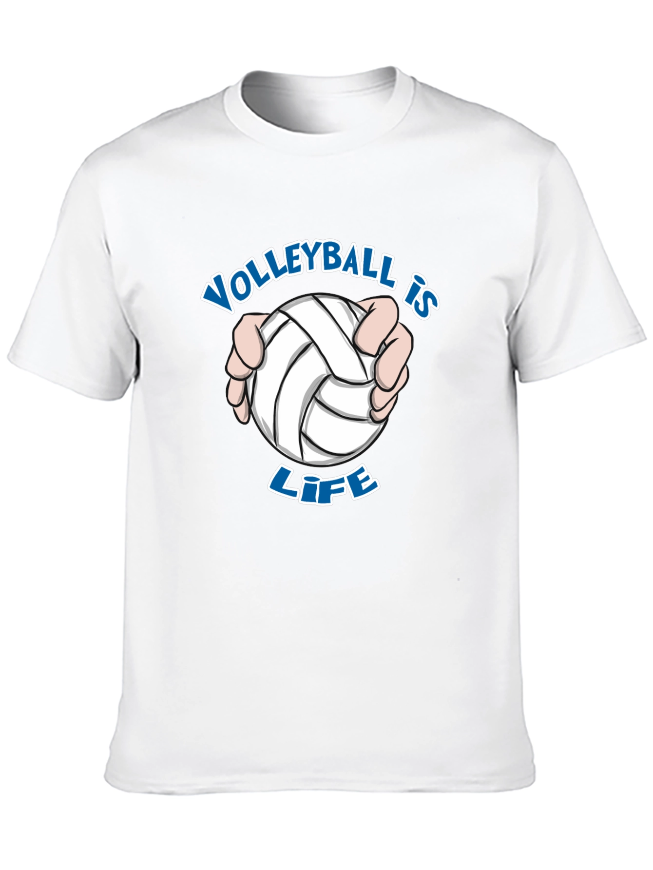 Volleyball is Life T-Shirt - Black Cotton Tee