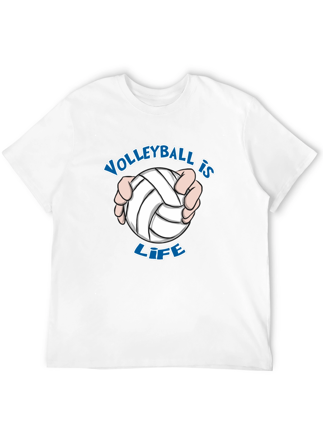 Volleyball is Life T-Shirt - Black Cotton Tee