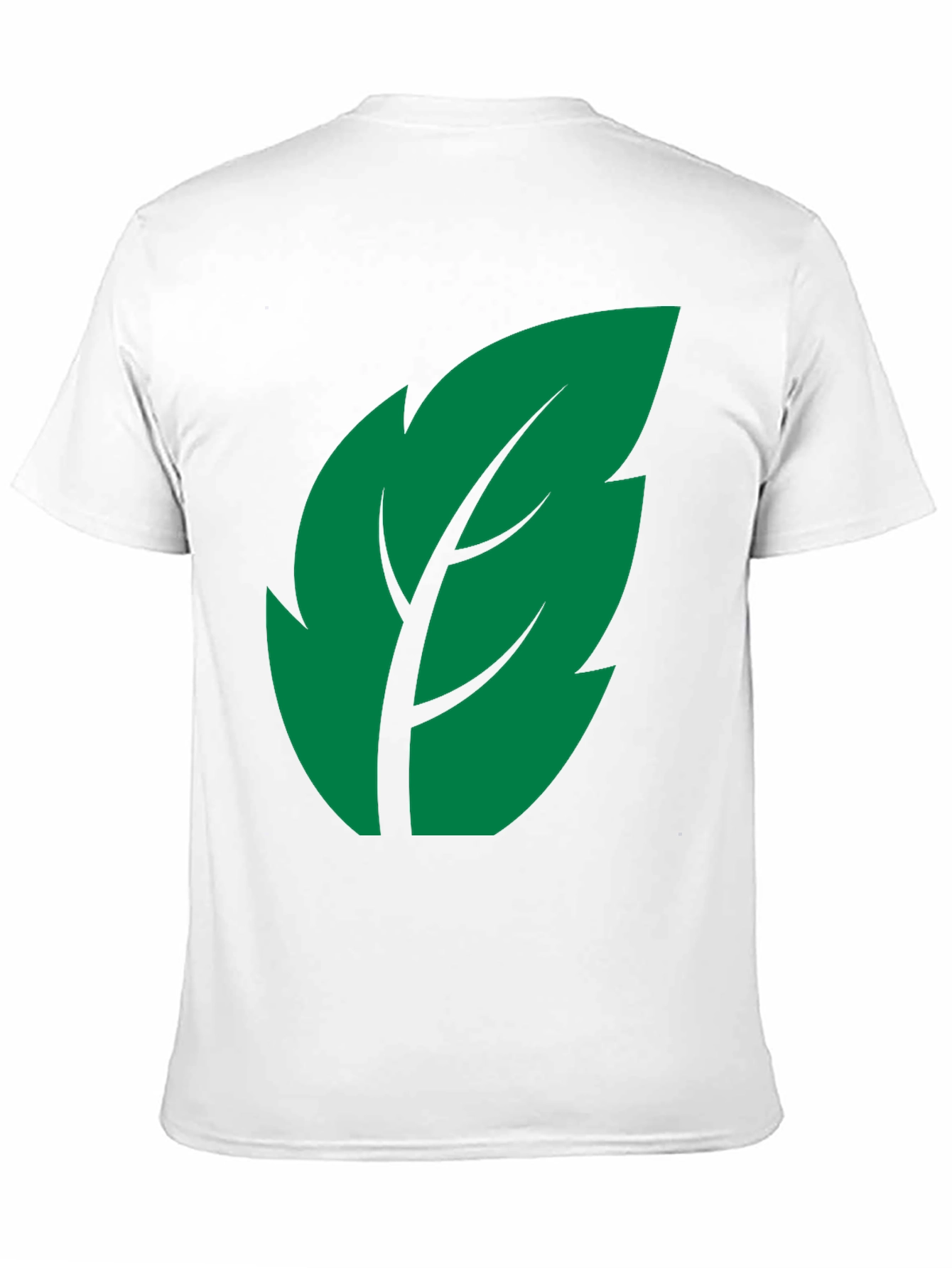 Leaf Graphic Print Black T-Shirt