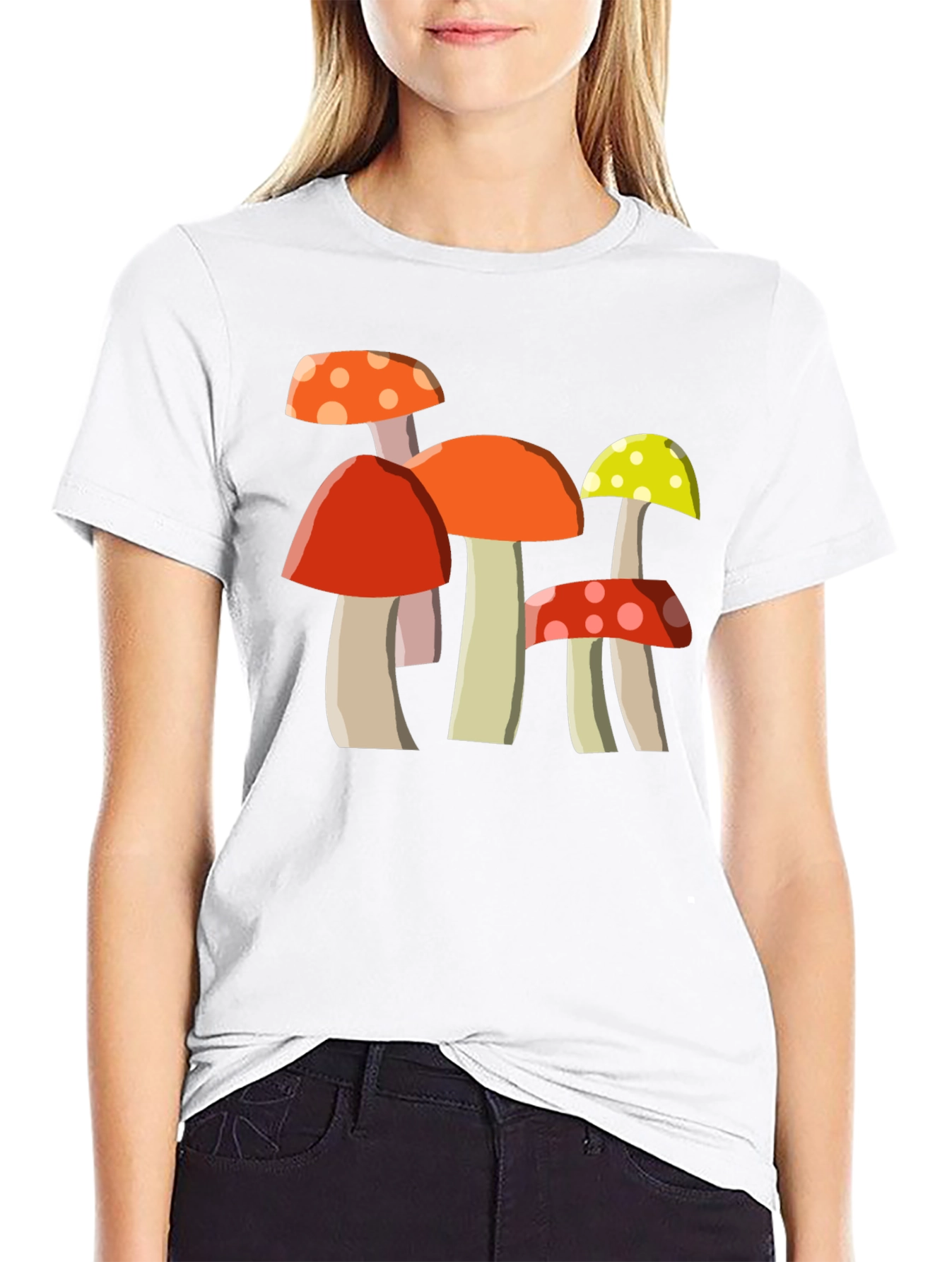 Whimsical Mushroom Graphic Tee - Unisex Cotton T-Shirt