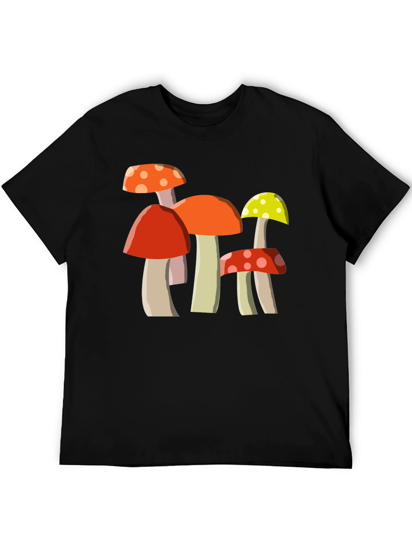 Whimsical Mushroom Graphic Tee - Unisex Cotton T-Shirt