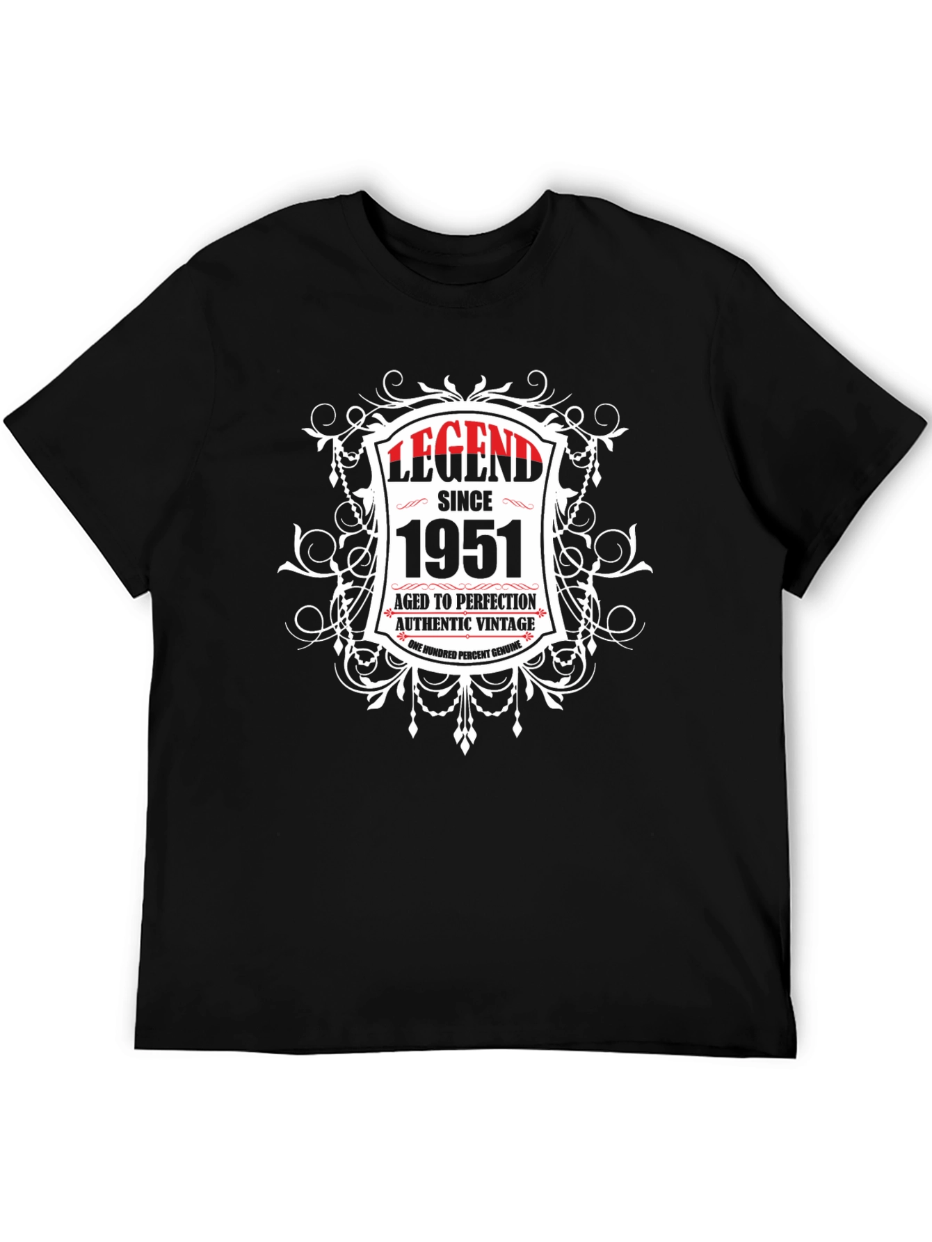 Legend Since 1951 Aged To Perfection Black T-Shirt