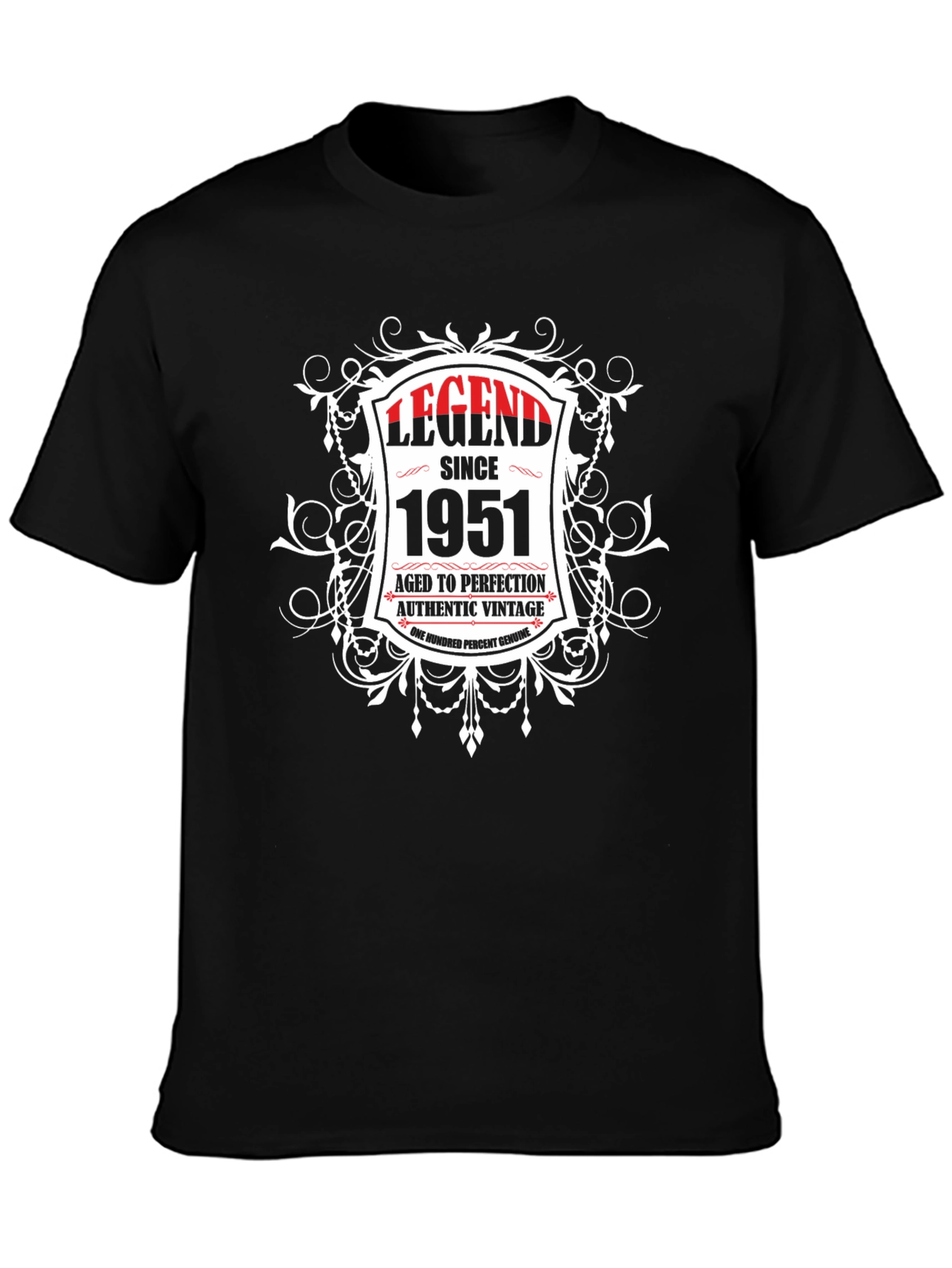 Legend Since 1951 Aged To Perfection Black T-Shirt