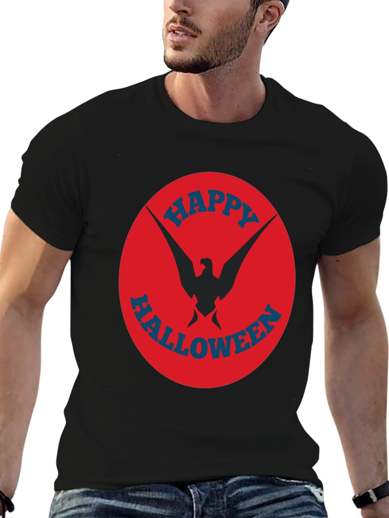 Happy Halloween Graphic Tee - Eagle Design