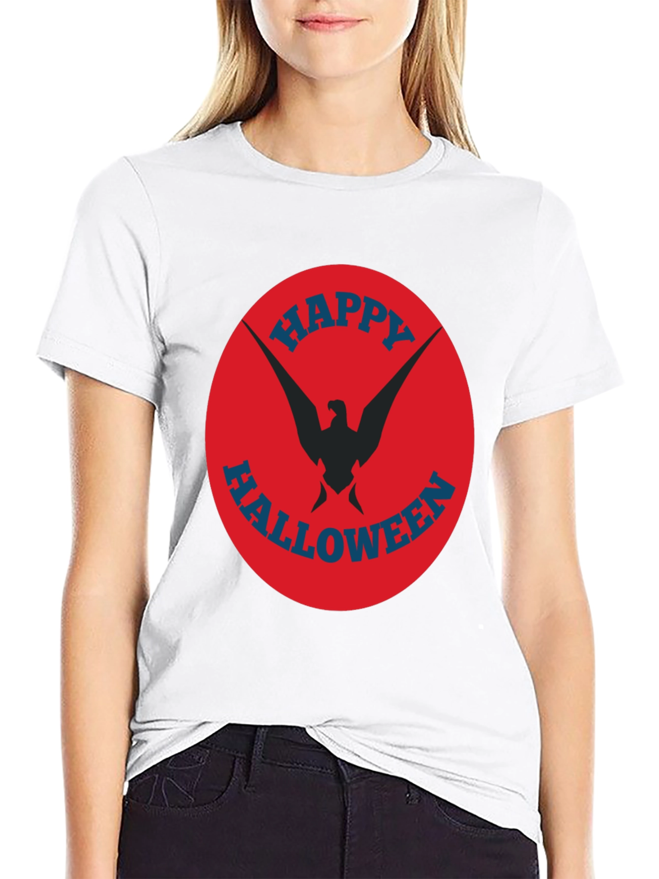 Happy Halloween Graphic Tee - Eagle Design