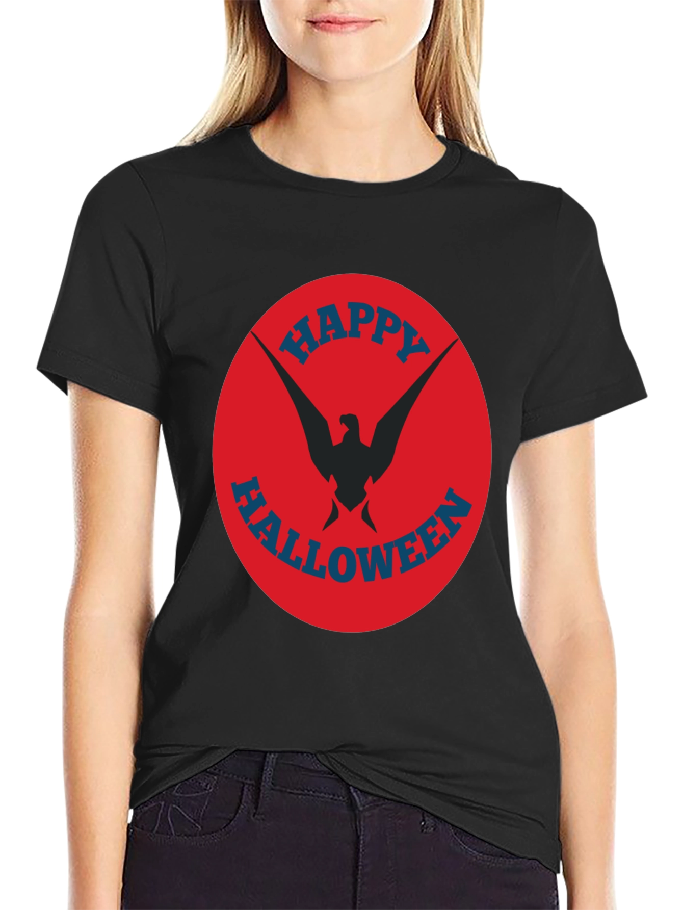 Happy Halloween Graphic Tee - Eagle Design