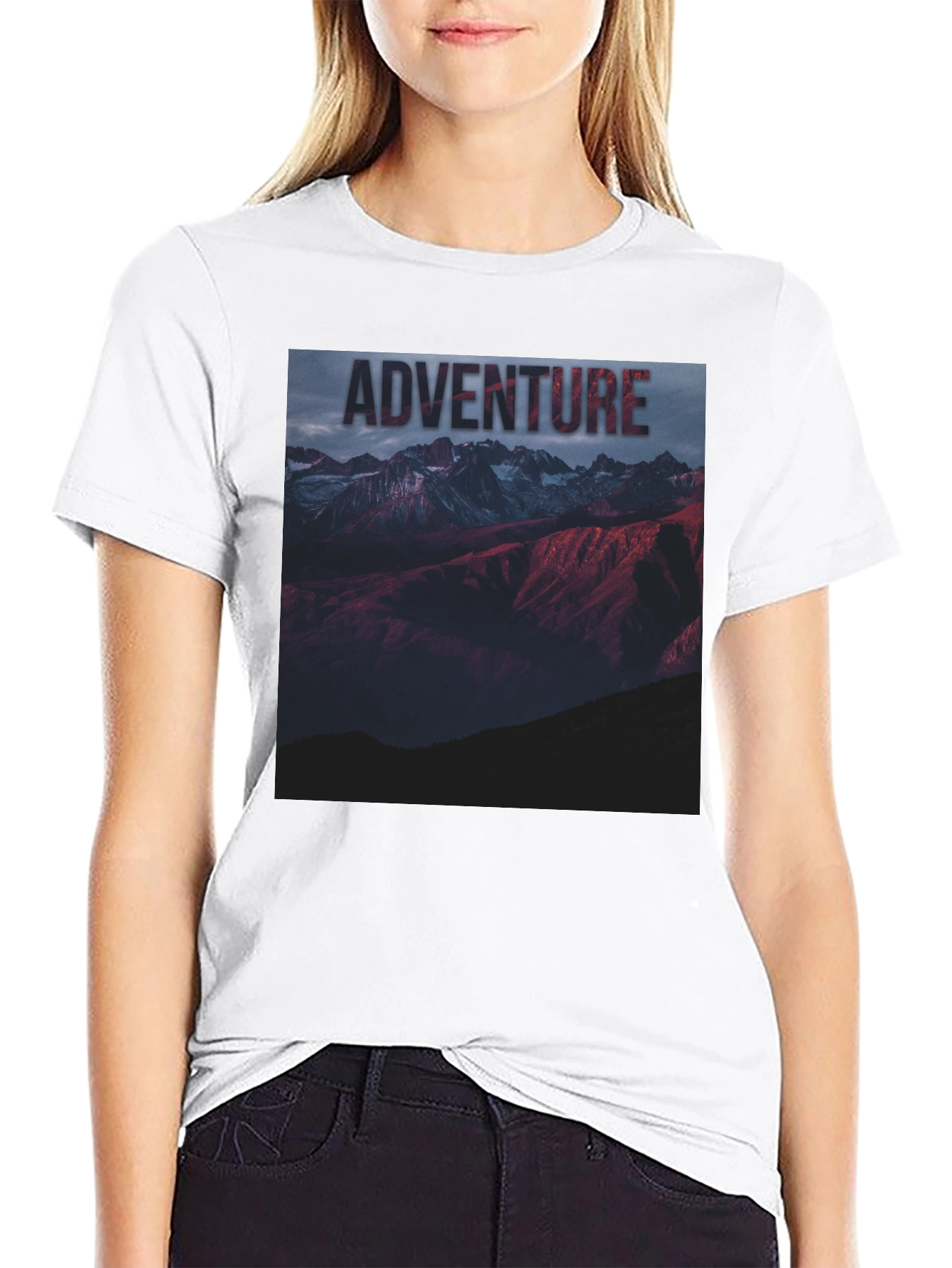 Adventure Mountain Graphic Tee - Black Unisex T-Shirt