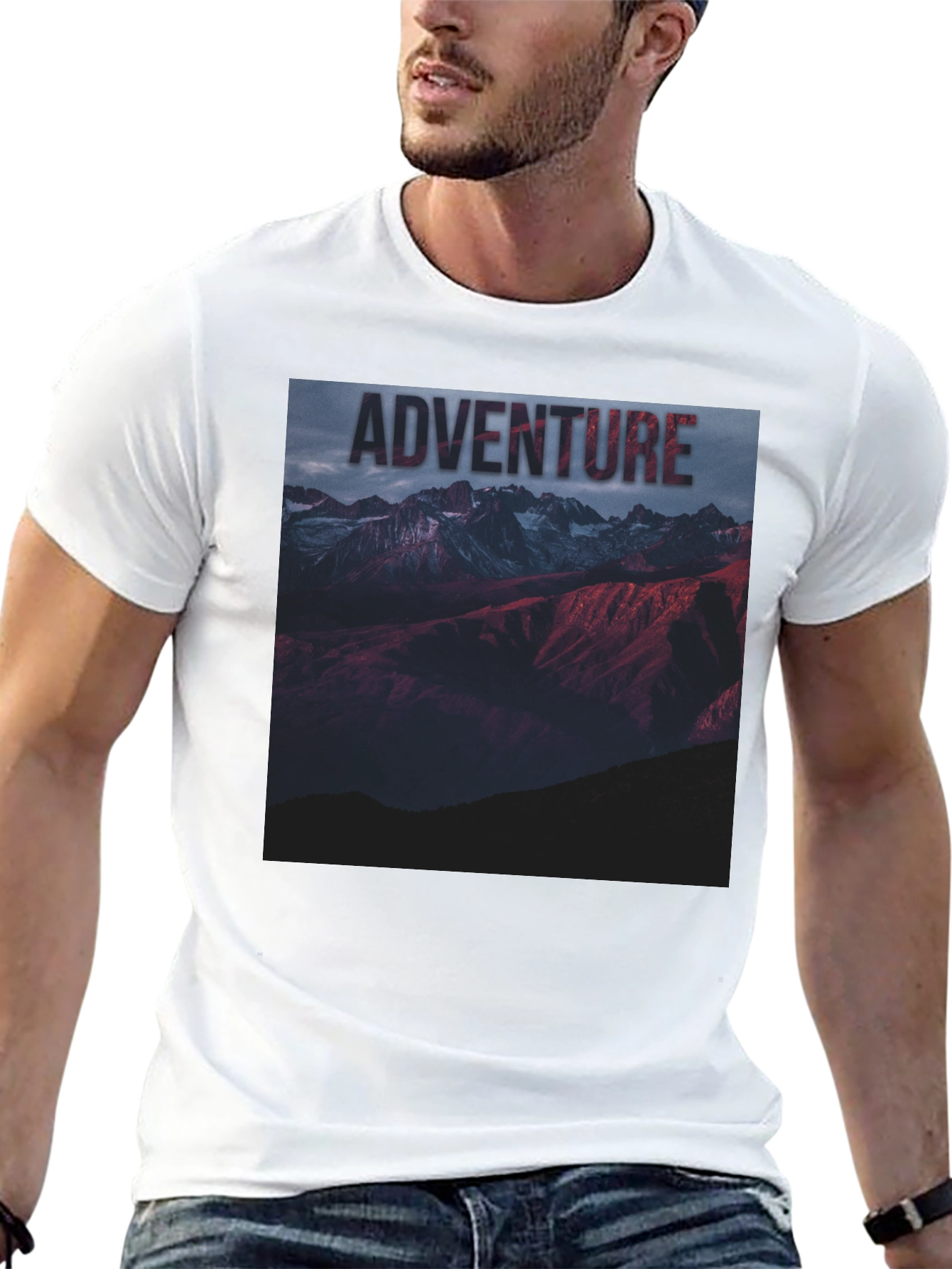 Adventure Mountain Graphic Tee - Black Unisex T-Shirt