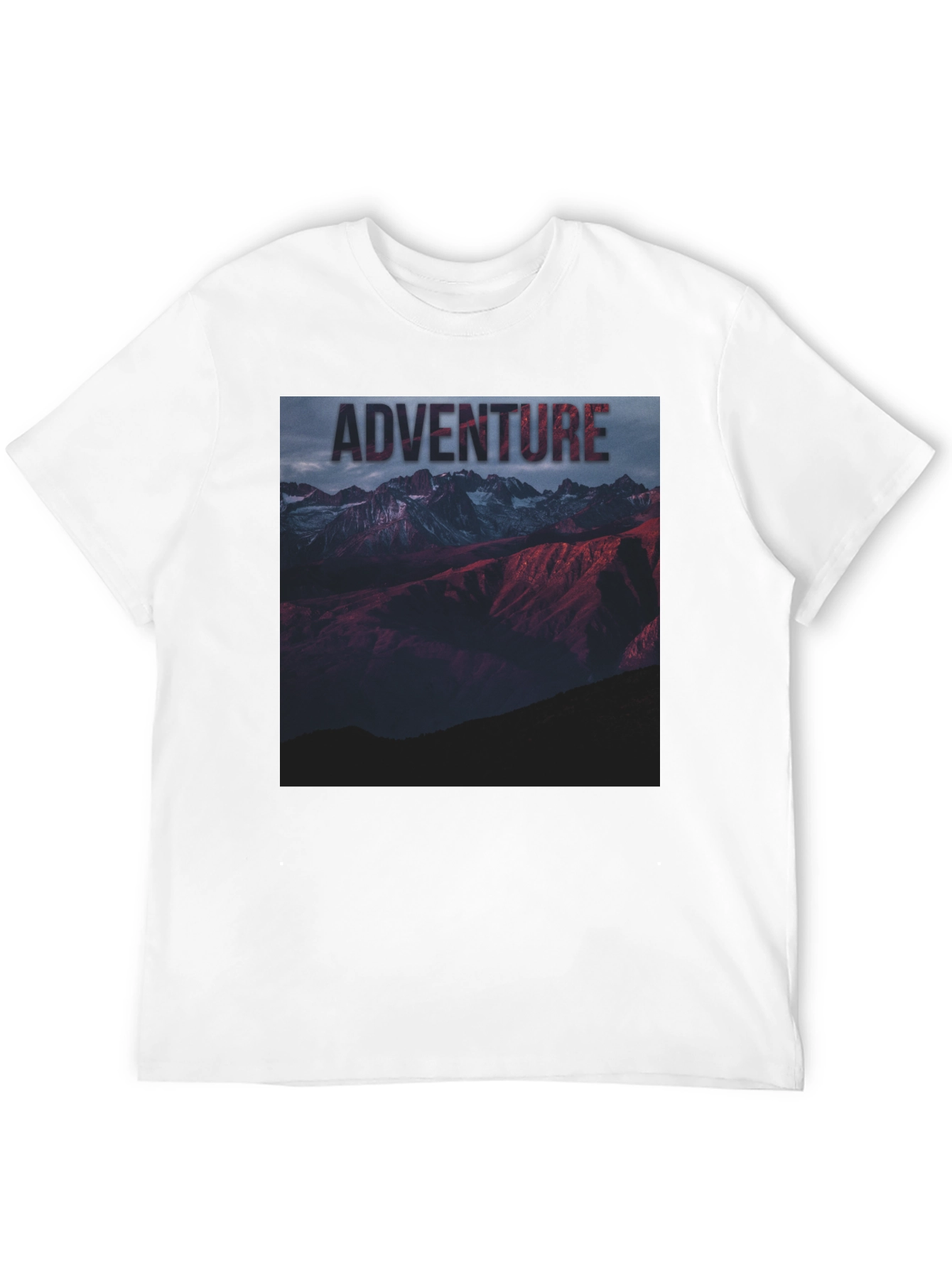 Adventure Mountain Graphic Tee - Black Unisex T-Shirt