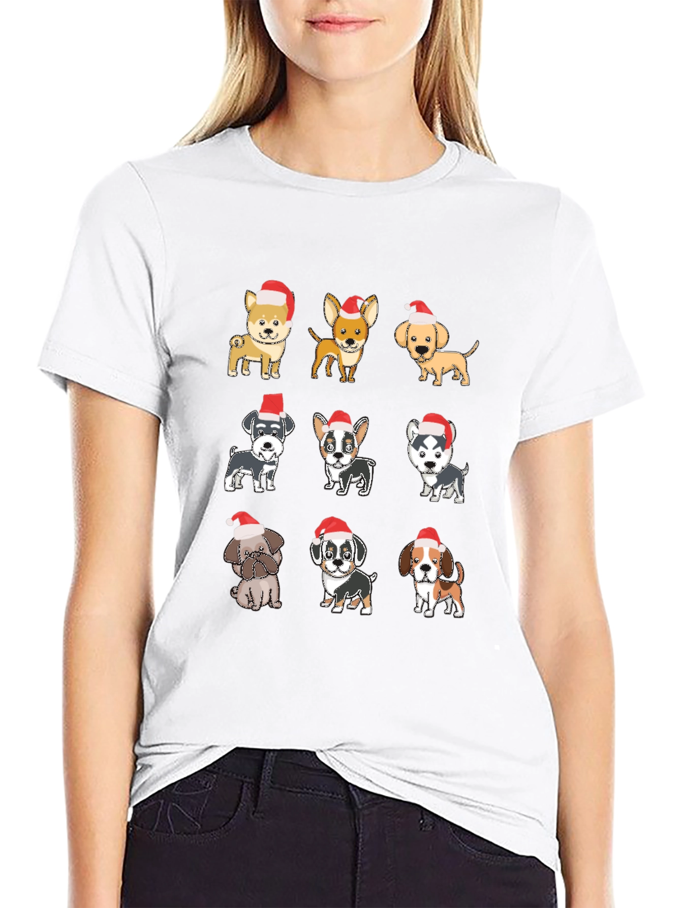 Cute Christmas Dog Breed T-Shirt