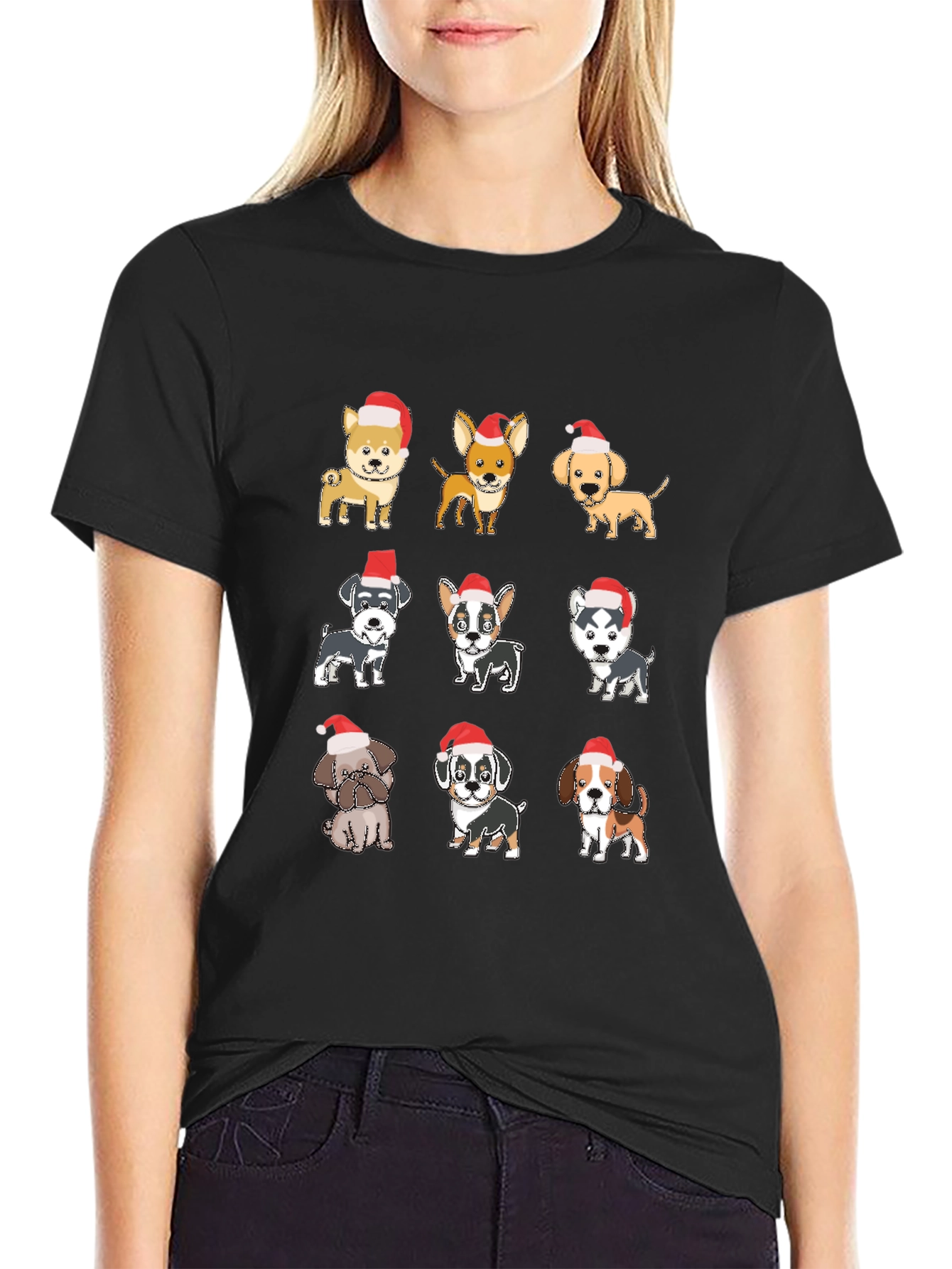 Cute Christmas Dog Breed T-Shirt