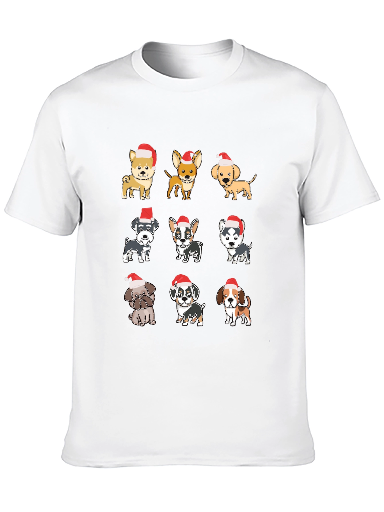 Cute Christmas Dog Breed T-Shirt