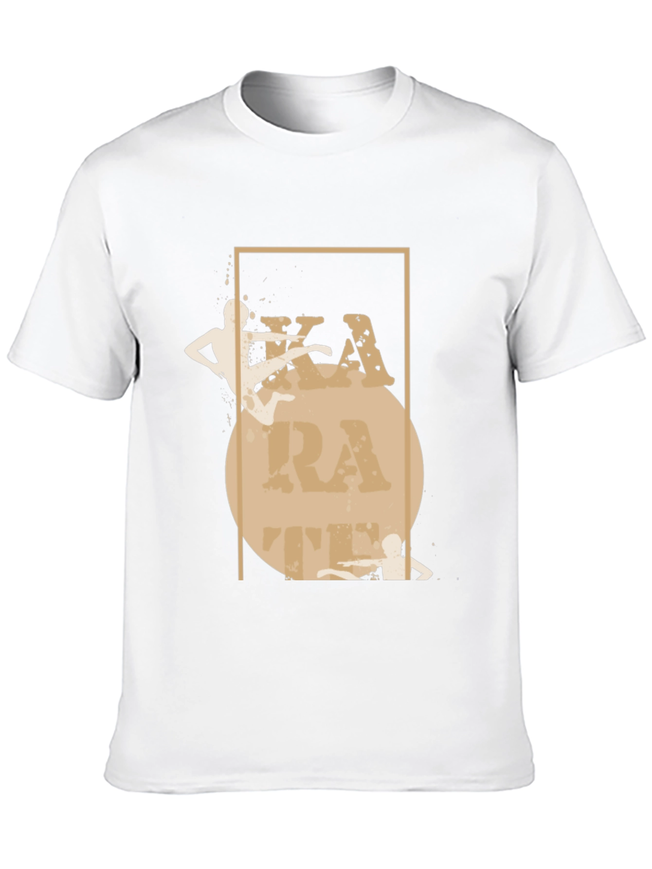 Karate Graphic Print Black T-Shirt