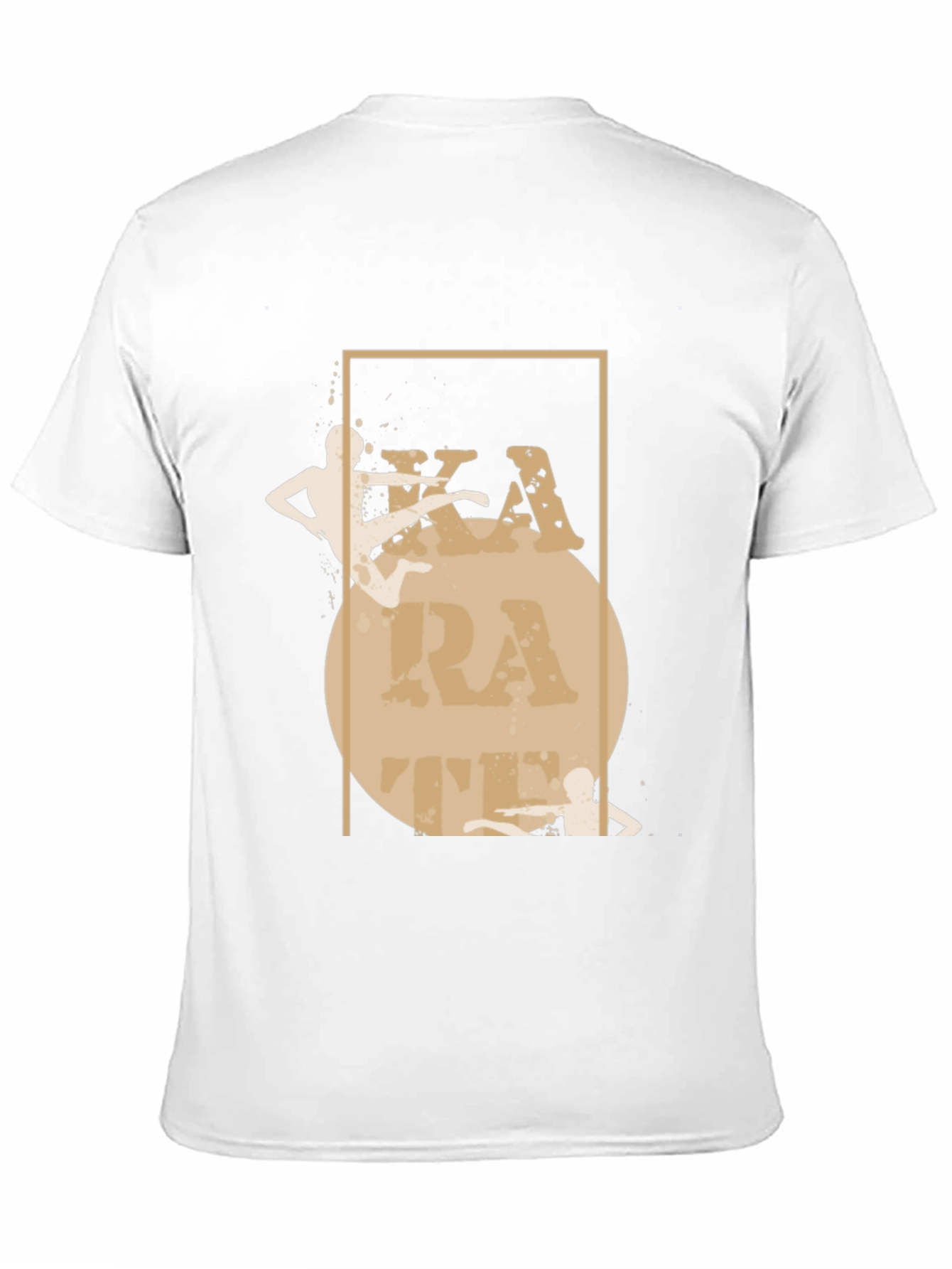 Karate Graphic Print Black T-Shirt