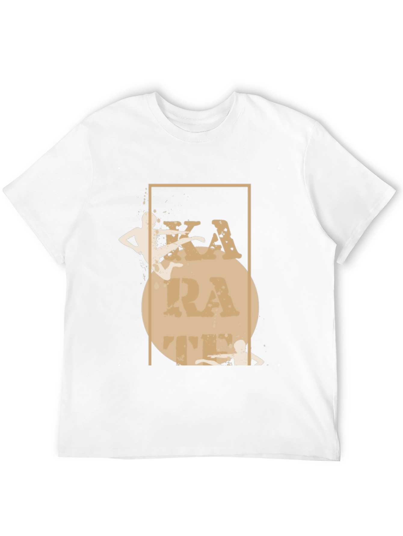 Karate Graphic Print Black T-Shirt