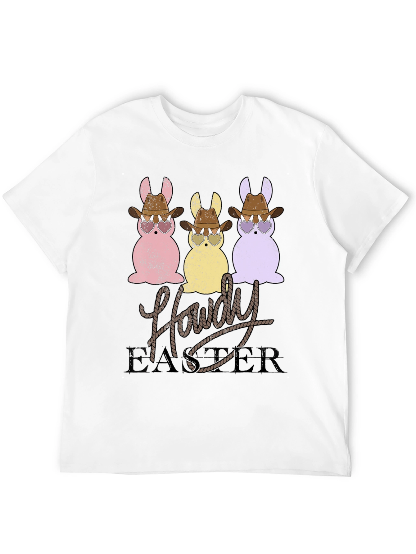 Howdy Easter Bunny Graphic T-Shirt