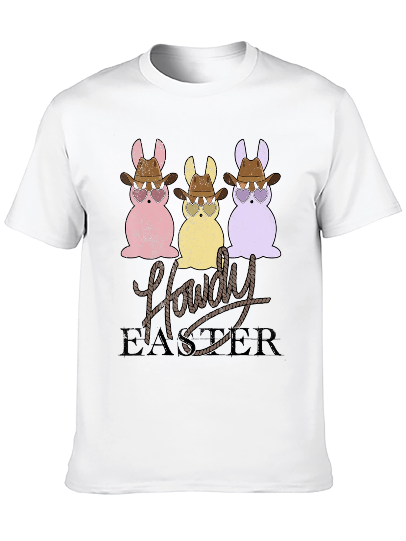 Howdy Easter Bunny Graphic T-Shirt