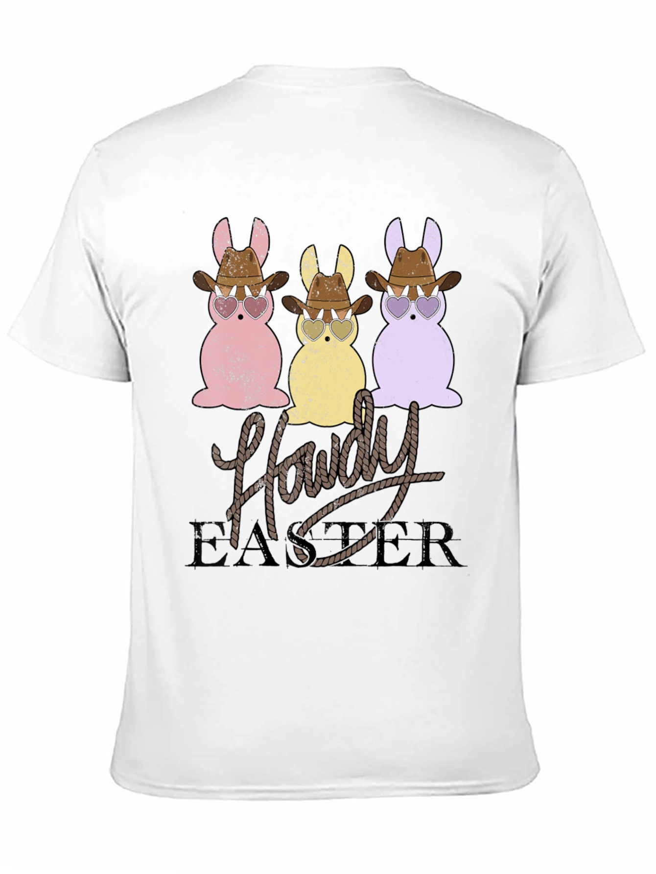 Howdy Easter Bunny Graphic T-Shirt