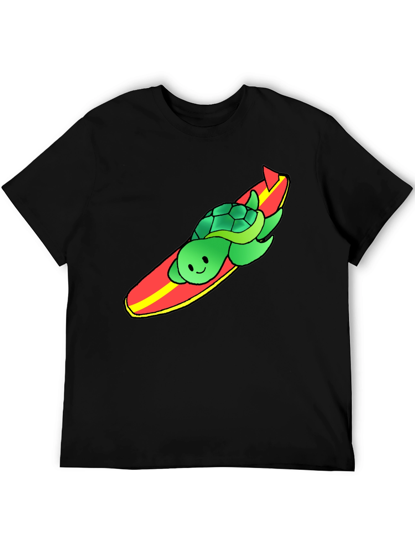 Surfing Turtle Graphic Tee - Cool Summer Vibes