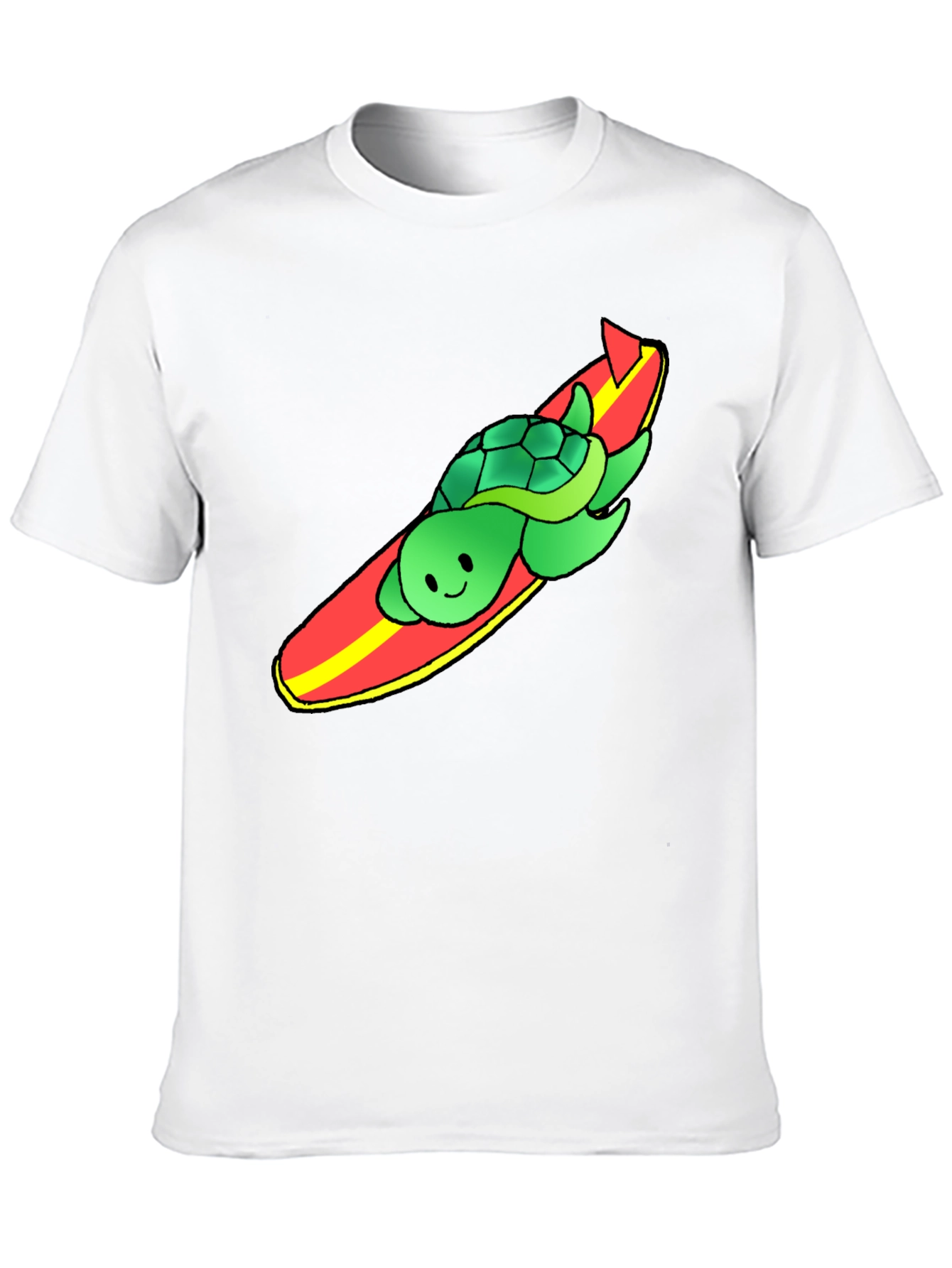 Surfing Turtle Graphic Tee - Cool Summer Vibes