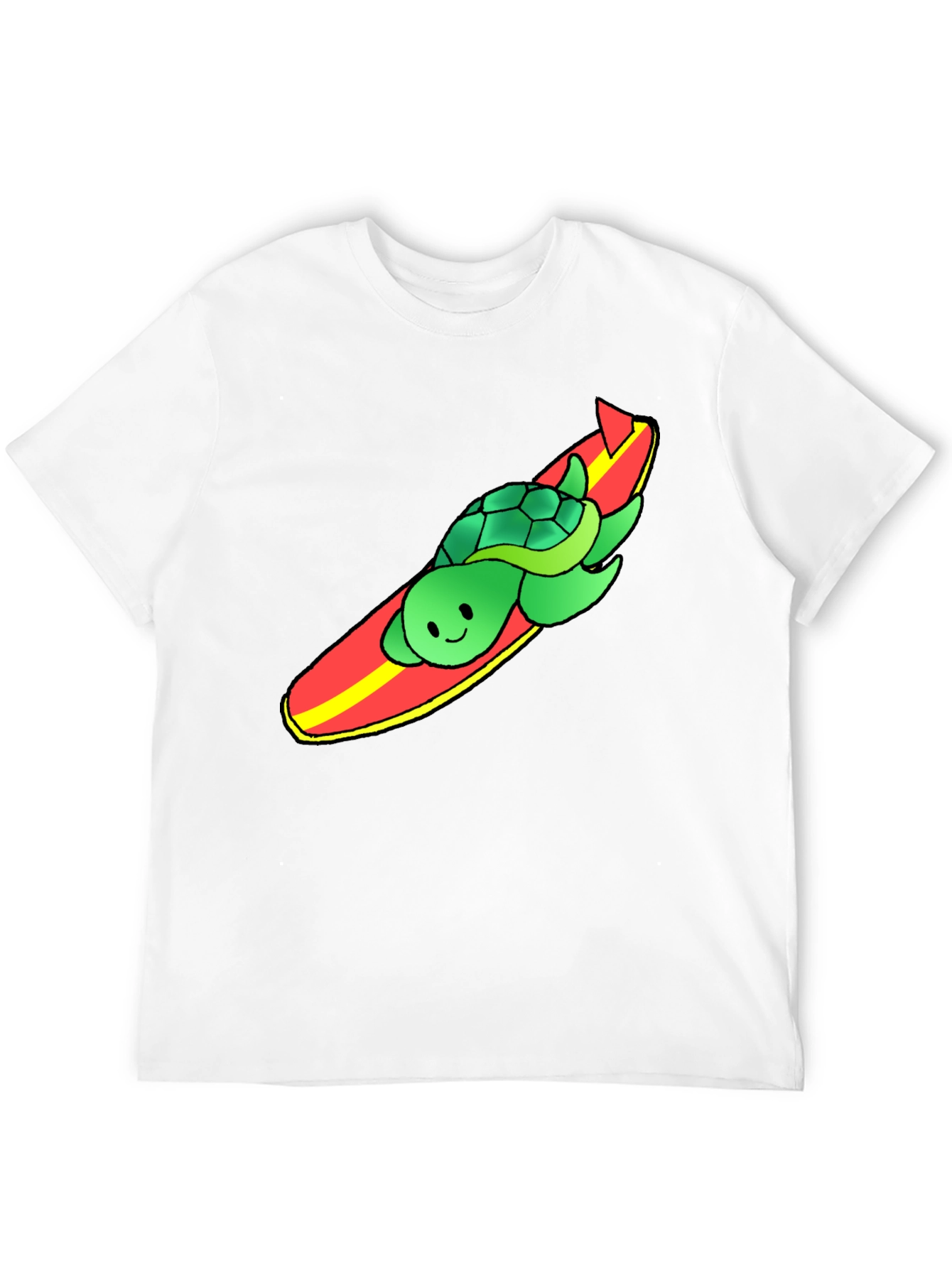 Surfing Turtle Graphic Tee - Cool Summer Vibes