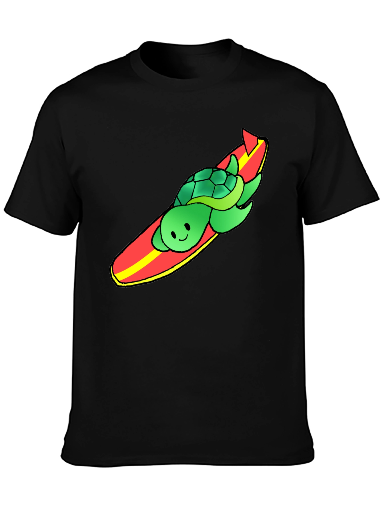 Surfing Turtle Graphic Tee - Cool Summer Vibes