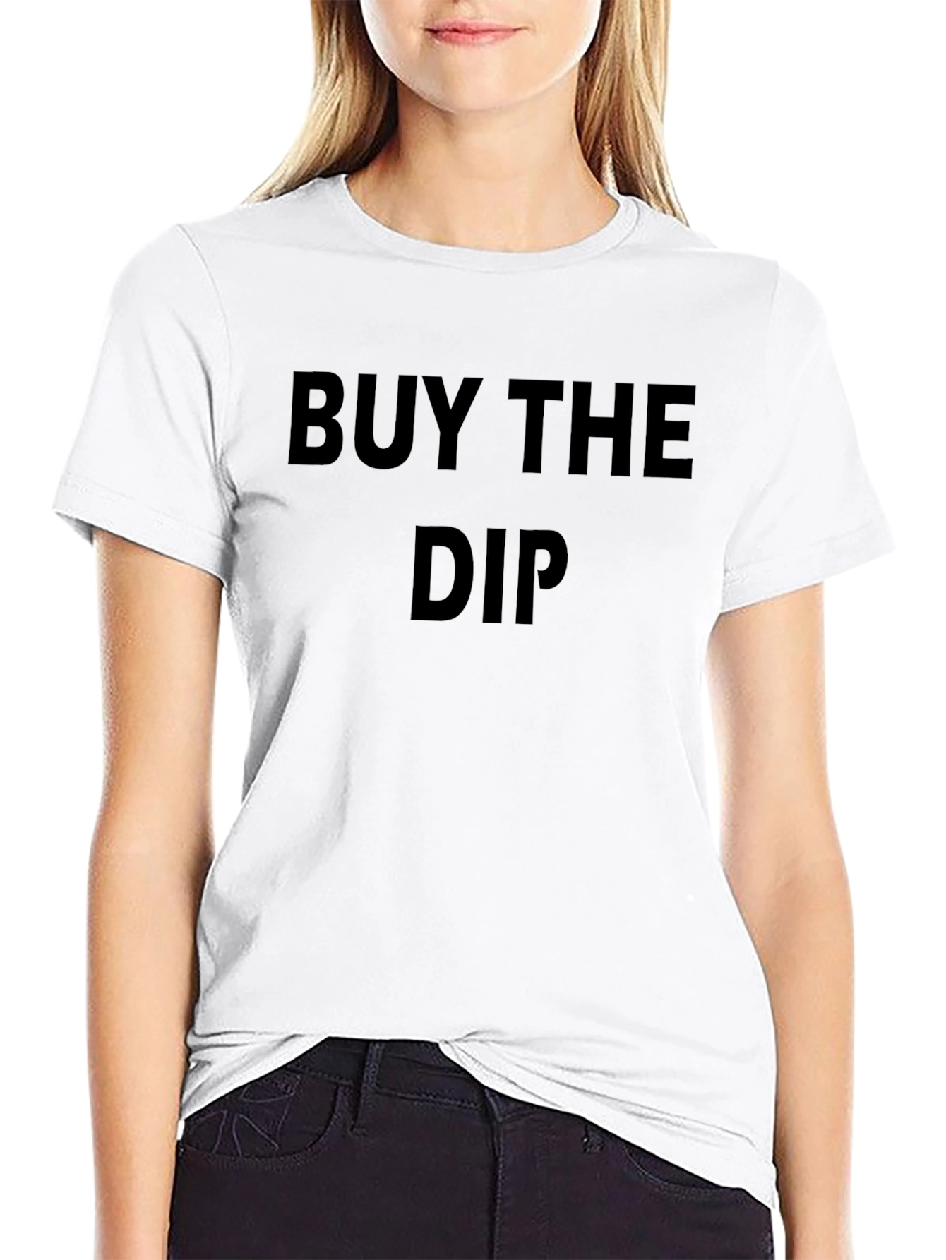 Buy The Dip Black Tee - Trendy Slogan T-Shirt
