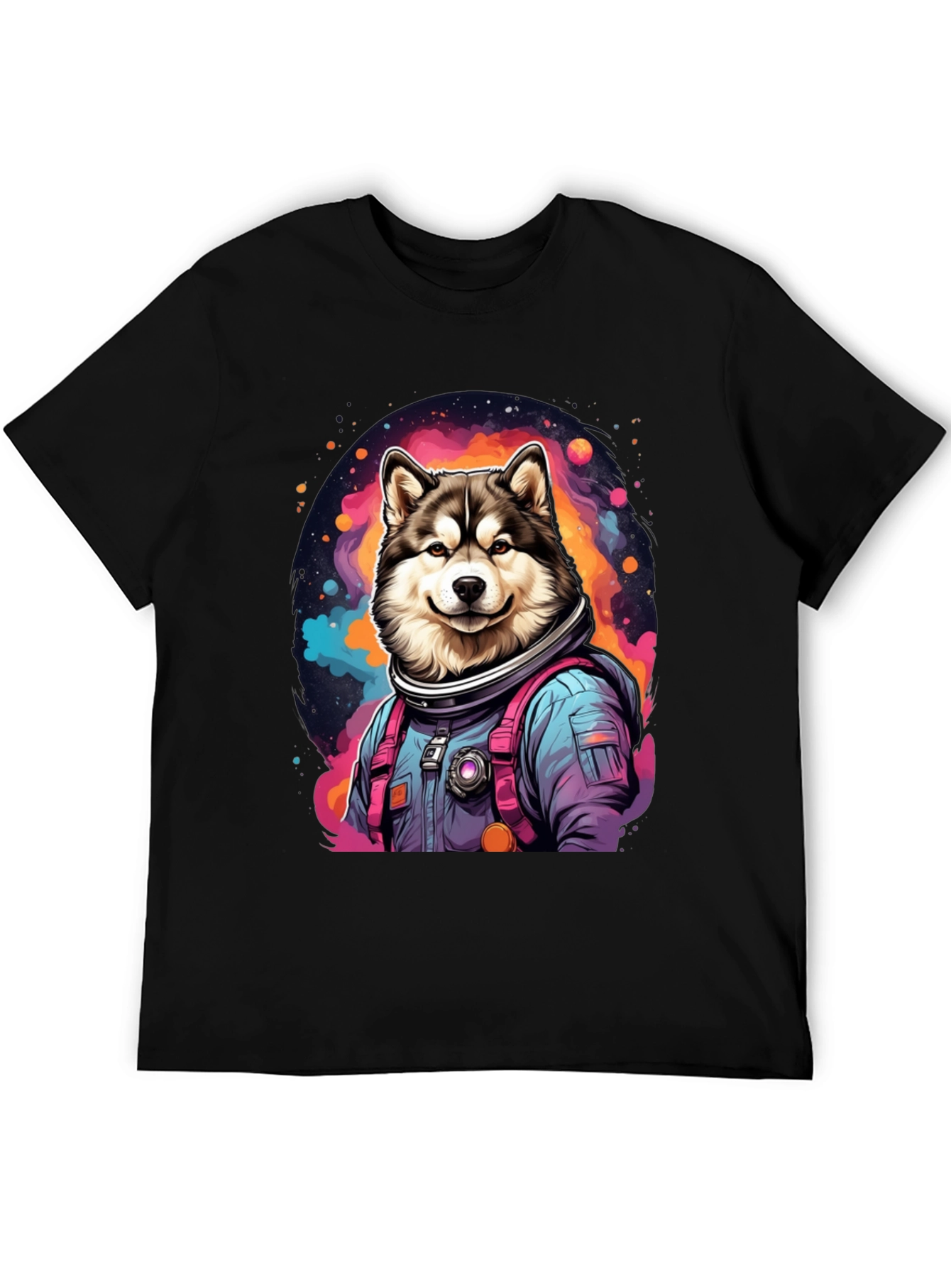 Husky Astronaut T-Shirt - Galaxy Dog Tee