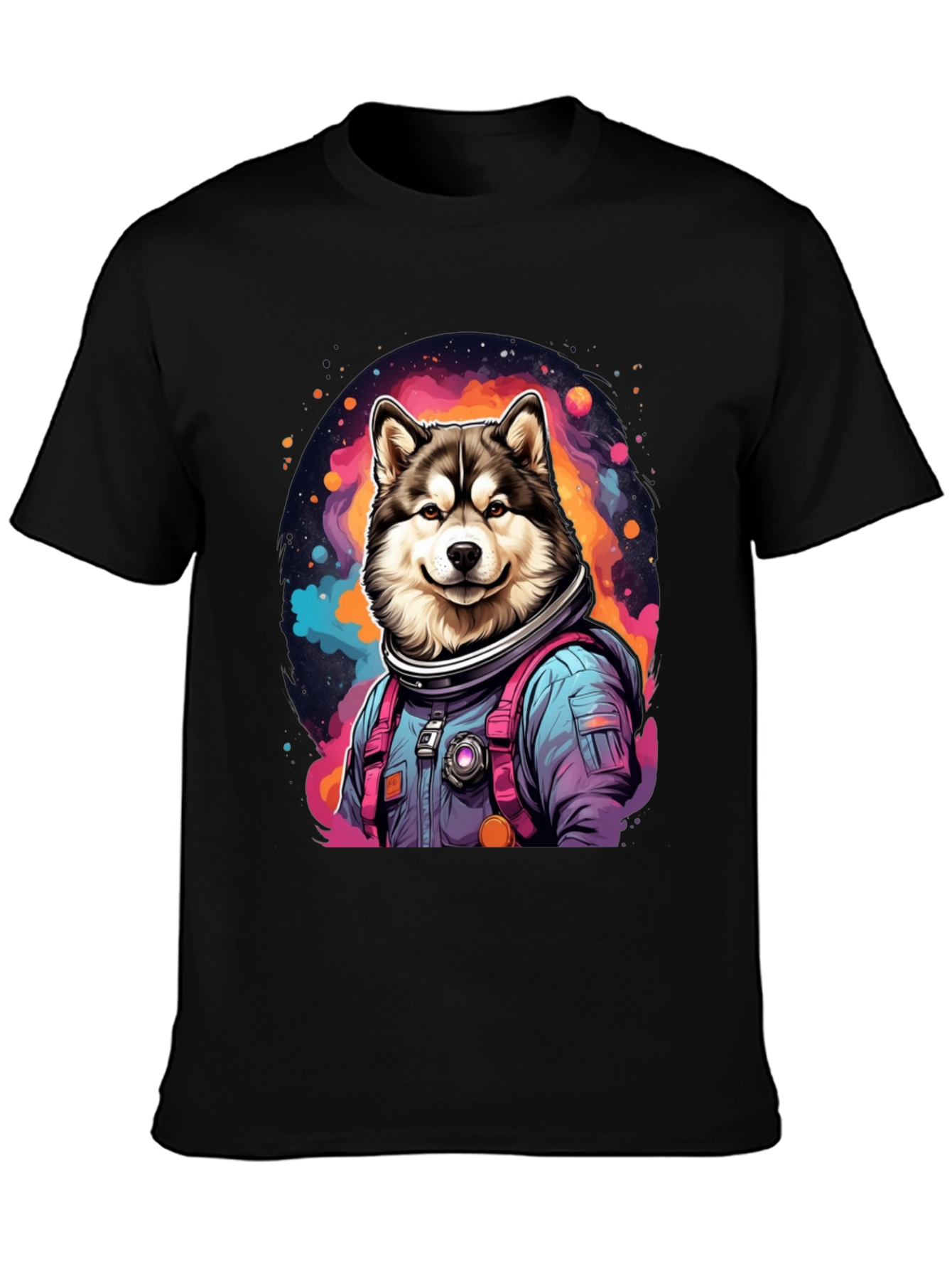 Husky Astronaut T-Shirt - Galaxy Dog Tee