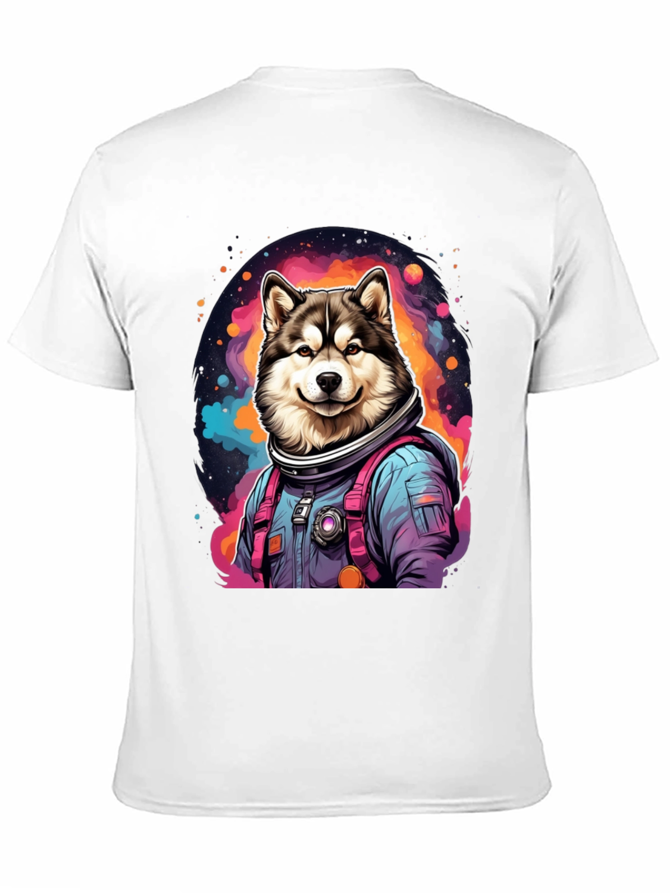 Husky Astronaut T-Shirt - Galaxy Dog Tee