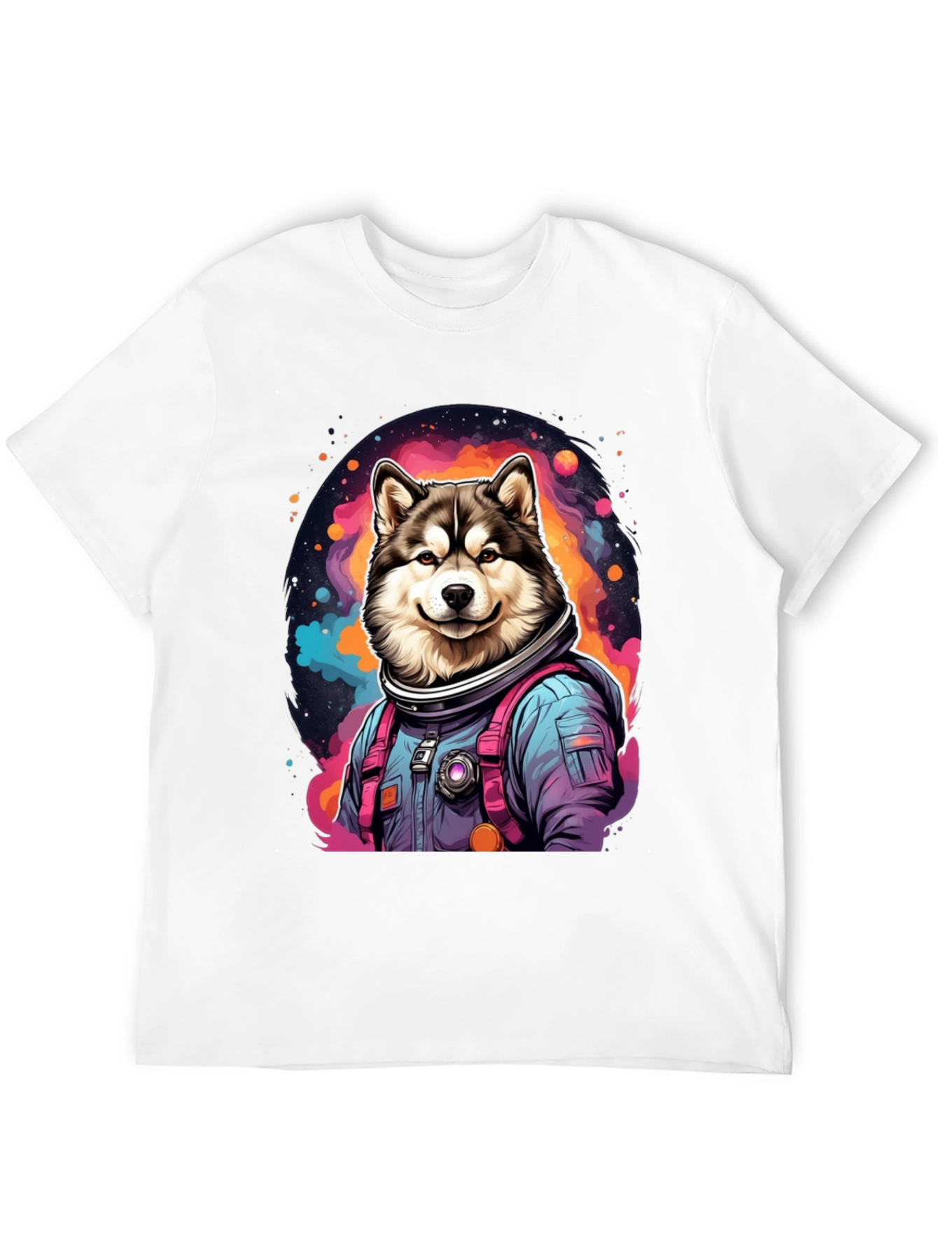 Husky Astronaut T-Shirt - Galaxy Dog Tee