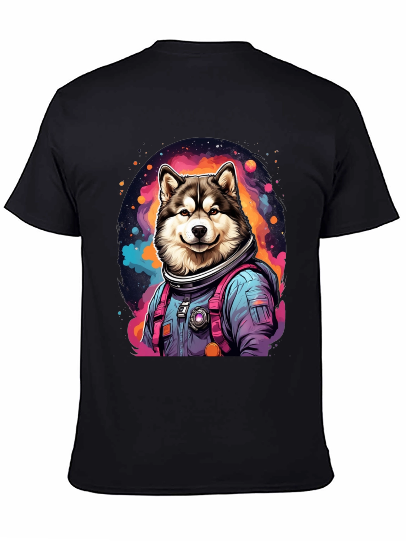 Husky Astronaut T-Shirt - Galaxy Dog Tee