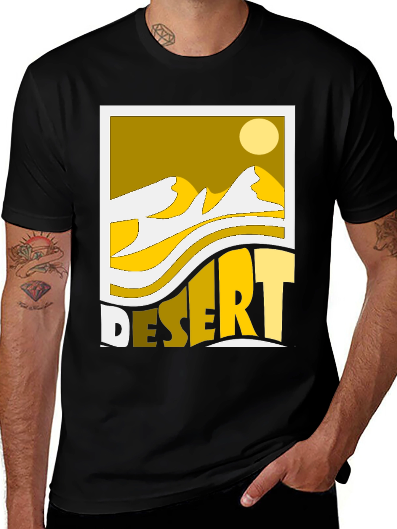 Desert Graphic Tee - Yellow Sands