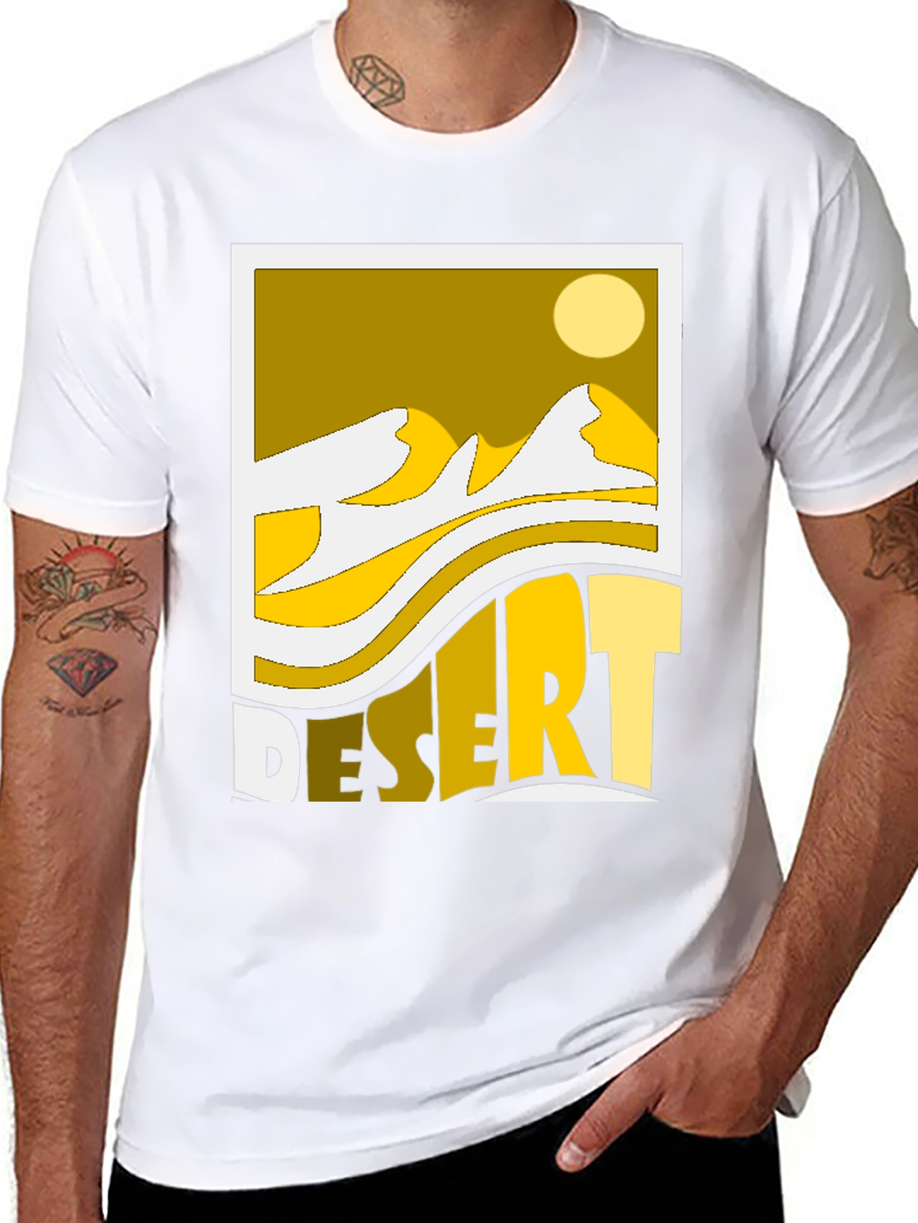 Desert Graphic Tee - Yellow Sands
