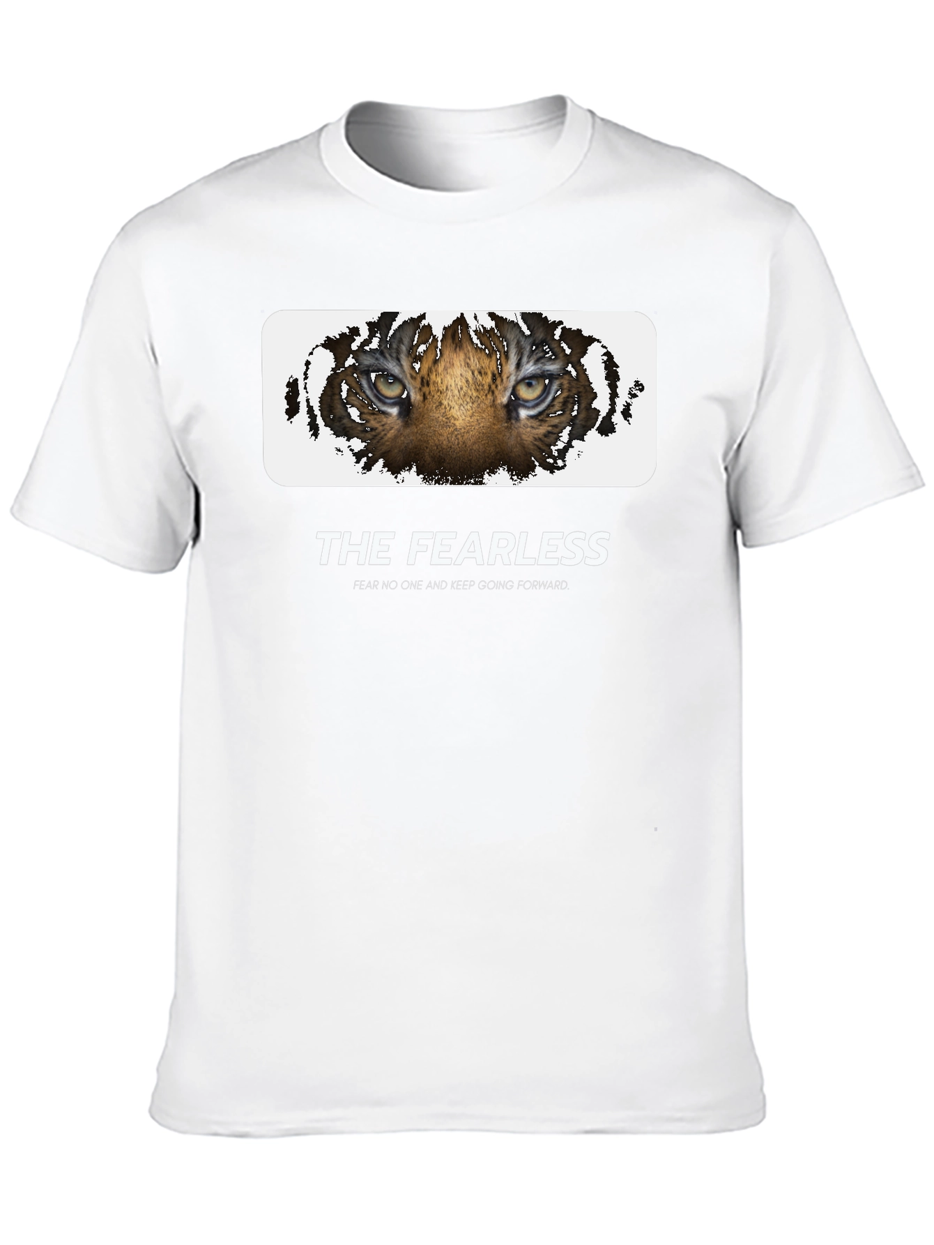 The Fearless Tiger Graphic Tee - Black Cotton