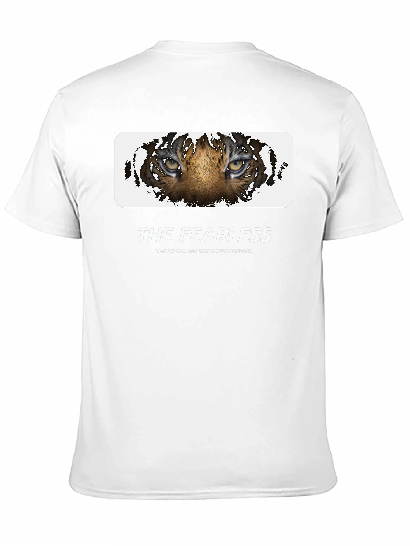 The Fearless Tiger Graphic Tee - Black Cotton