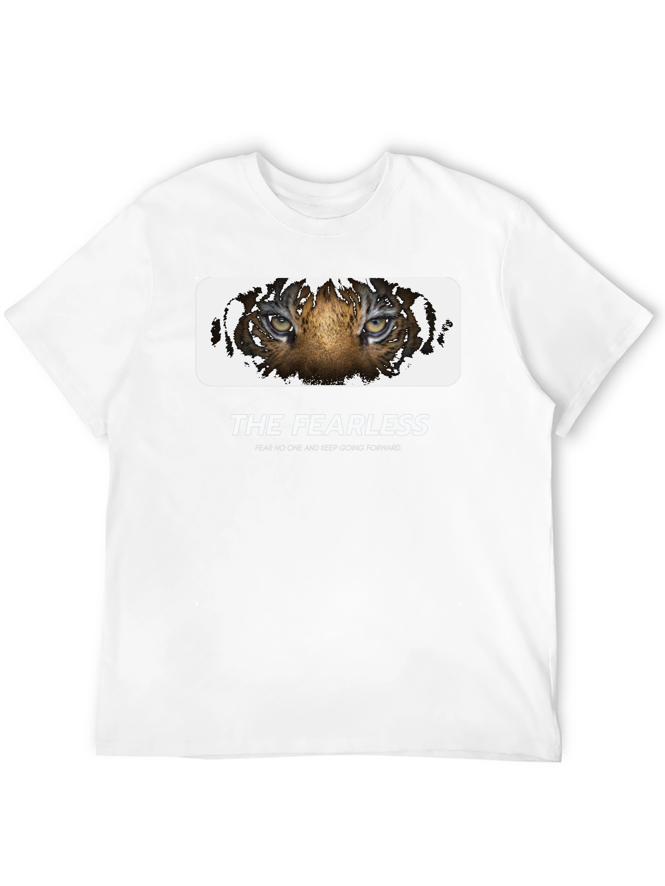 The Fearless Tiger Graphic Tee - Black Cotton