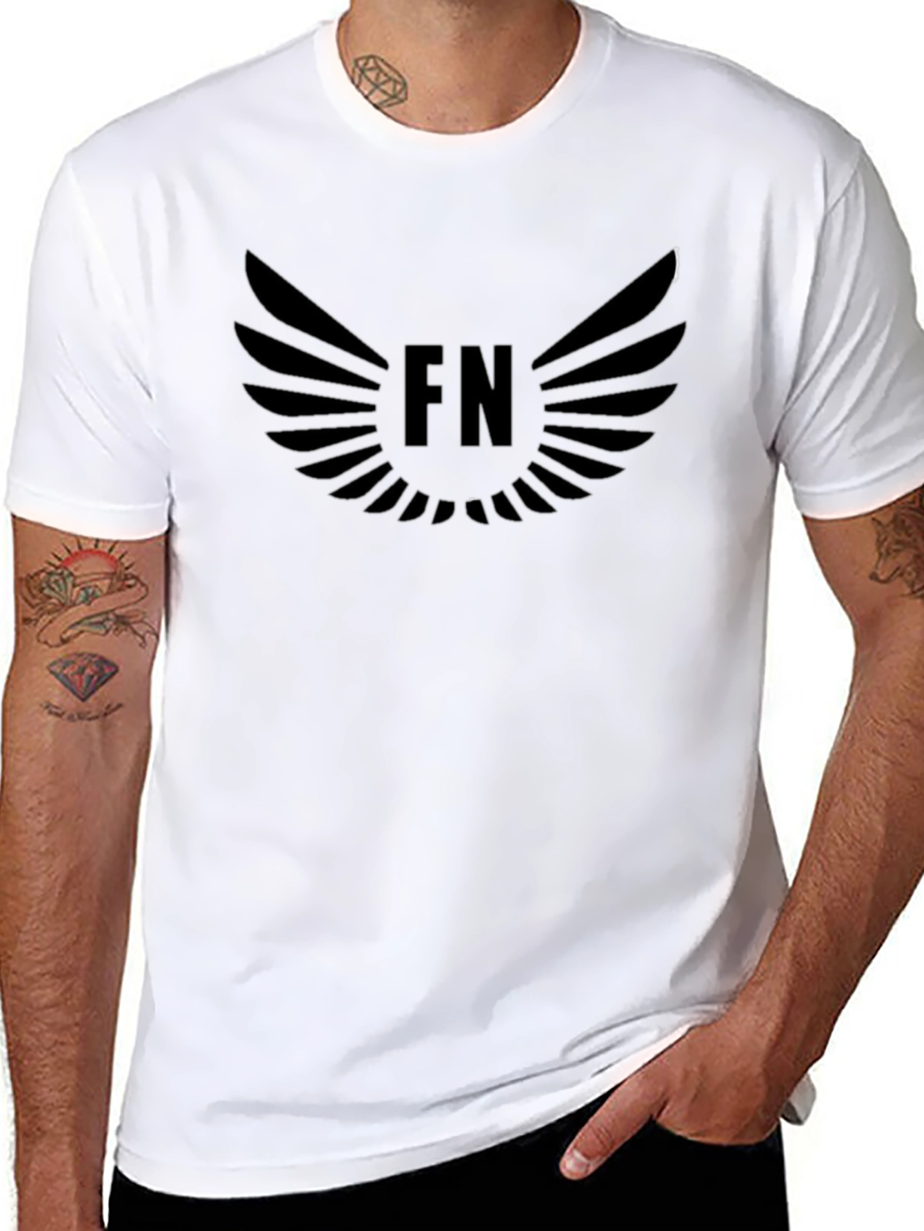 FN Winged Logo Black T-Shirt